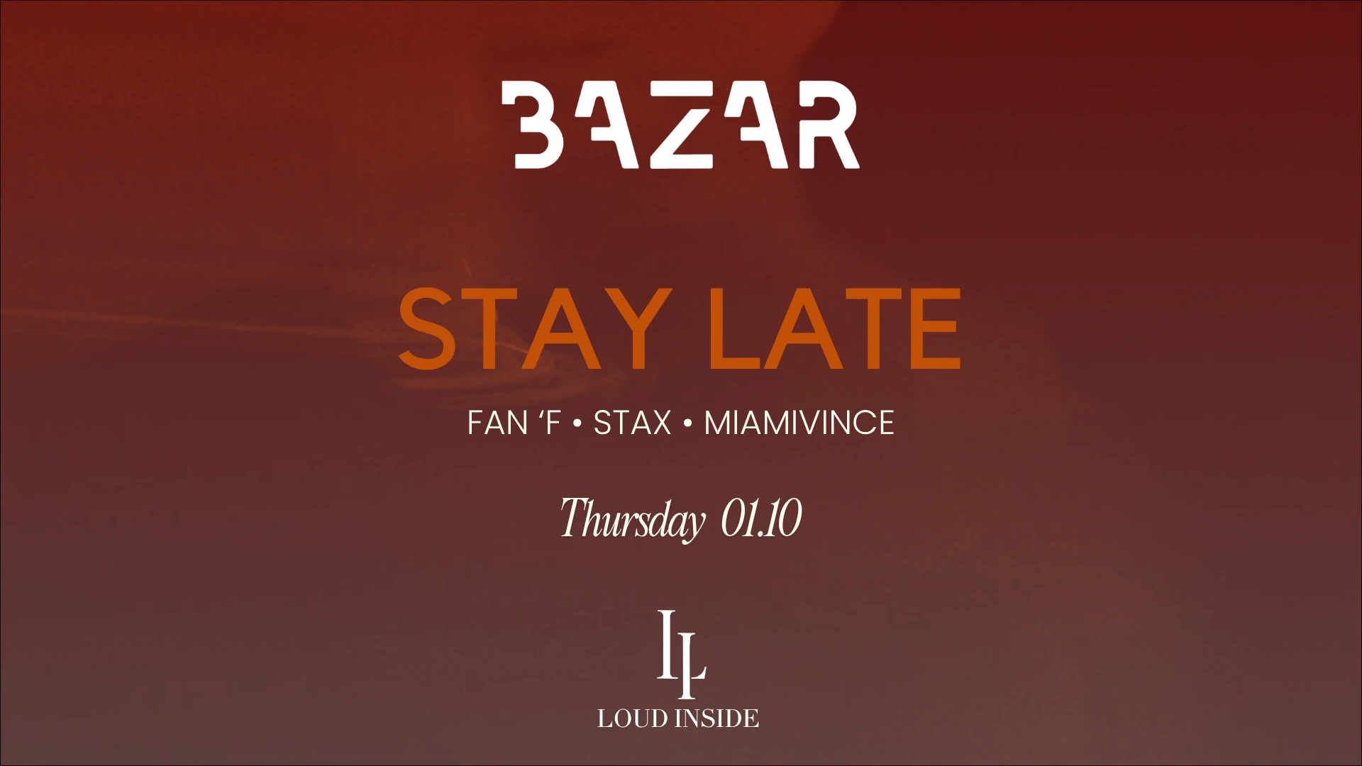 Be Loud - Stay Late Cover