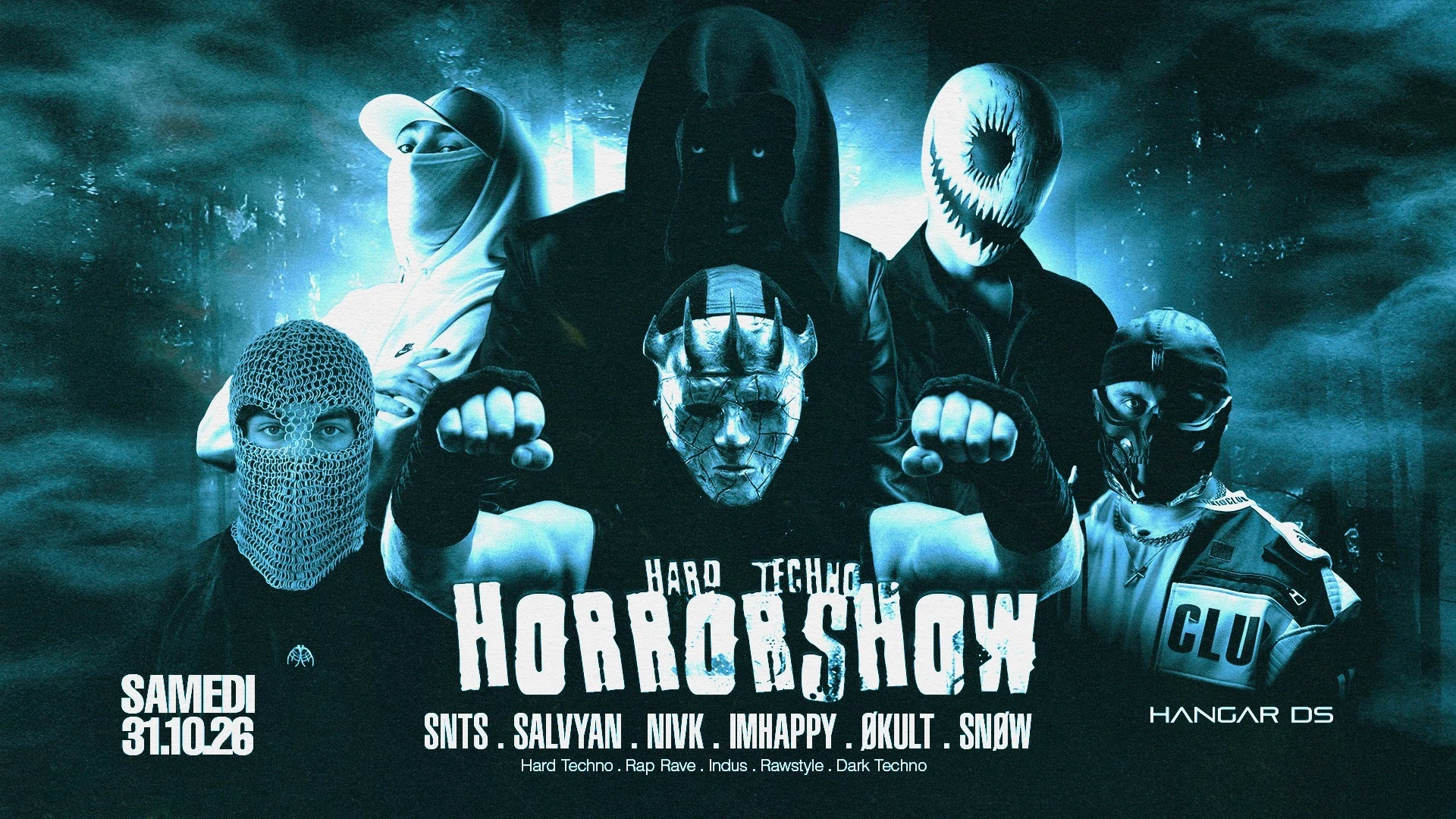 Hardtechno Horror Show // Snts - Salvyan - Nivk - Imhappy Cover