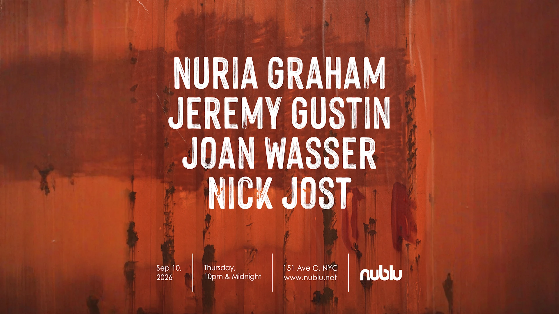 Nuria Graham, Jeremy Gustin, Joan Wasser, Nick Jost Cover