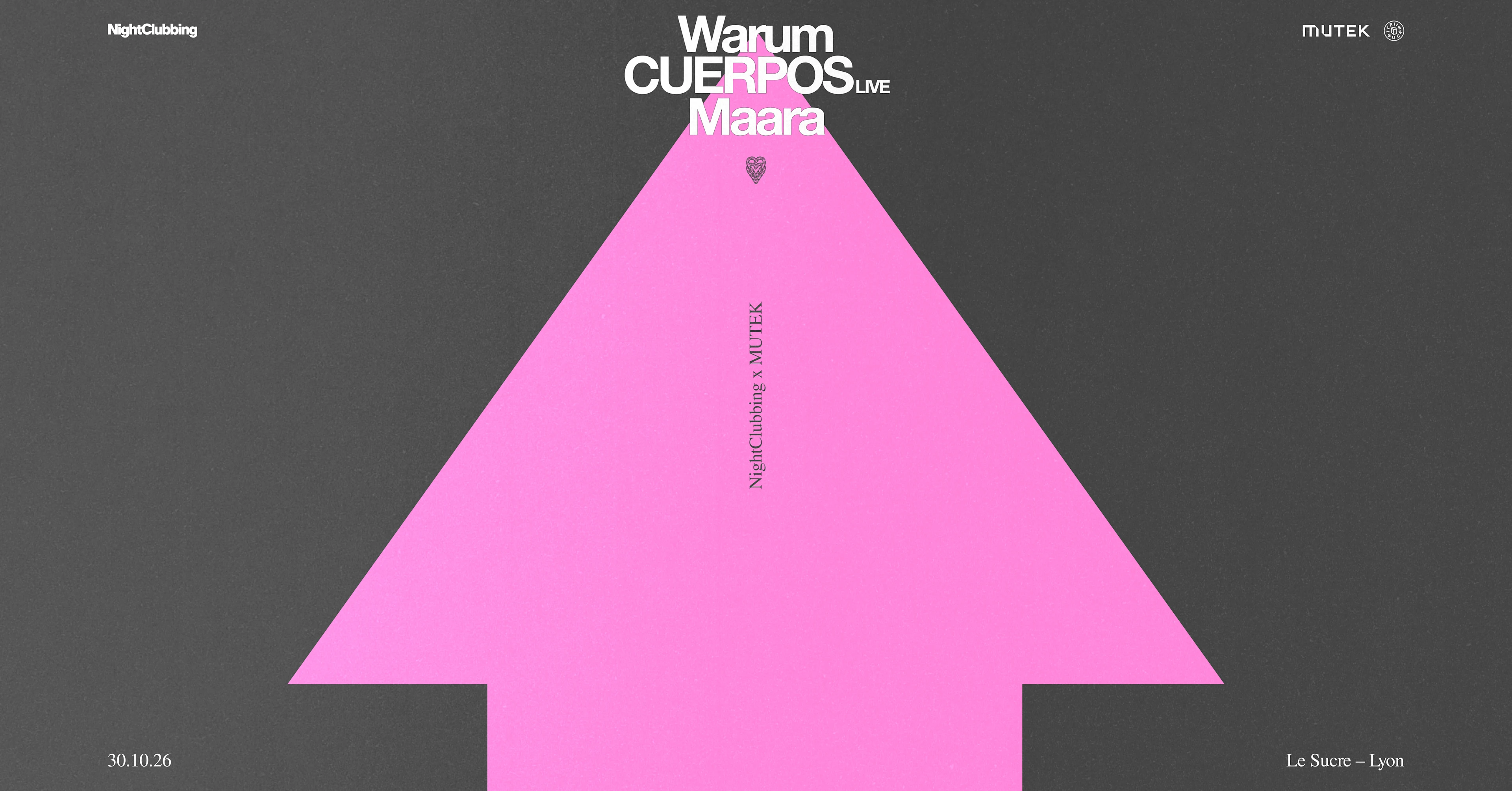 A Week-End With Jen Cardini : Maara, Cuerpos (Live), Warum Cover