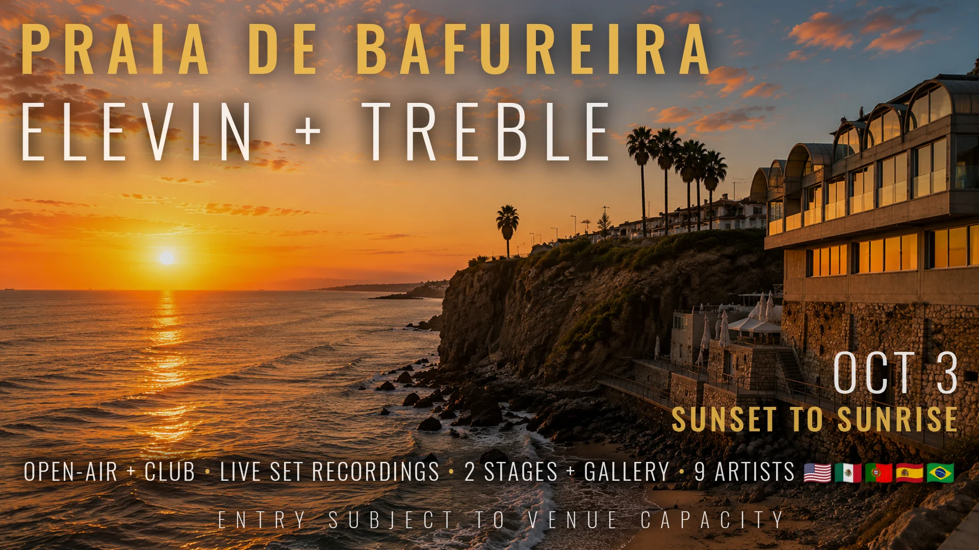 Elevin + Treble | Open-Air + Club | Sunset To Sunrise Cover