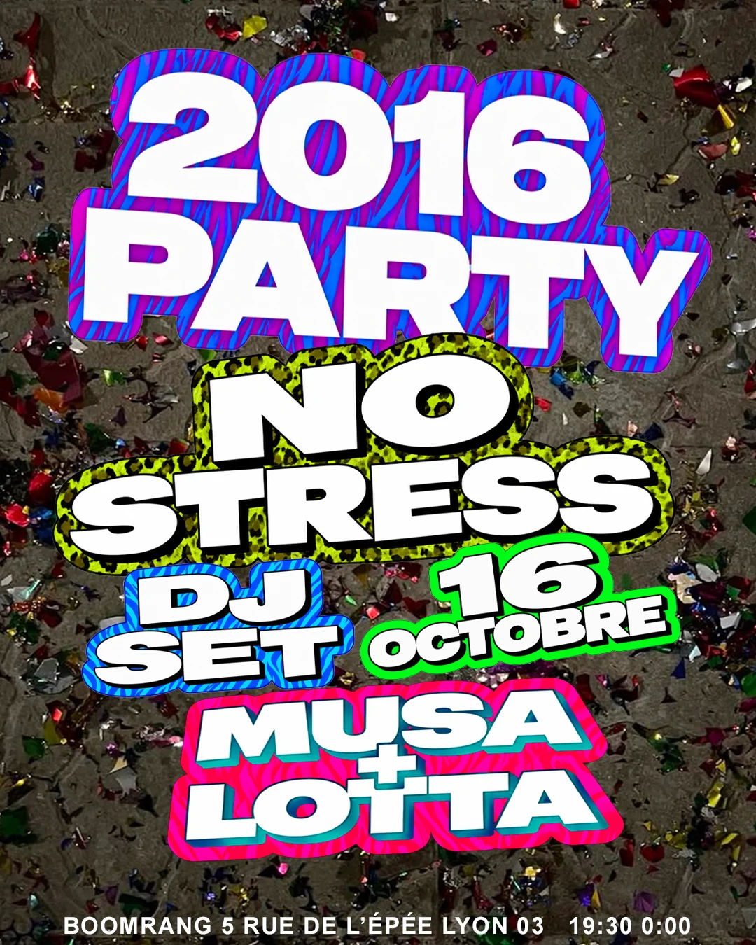 Boomrang Présente - « 2016 Party » Cover