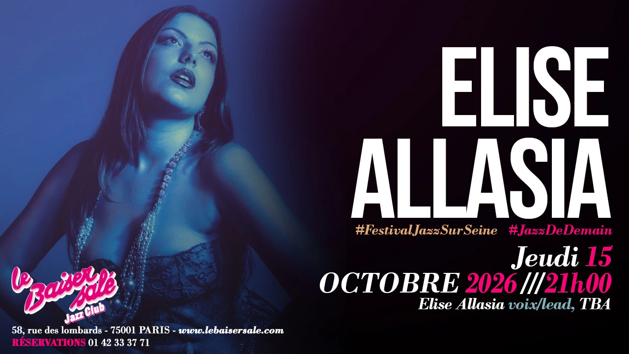 #Festivaljazzsurseine2026 #Jazzdedemain Elise Allasia Cover