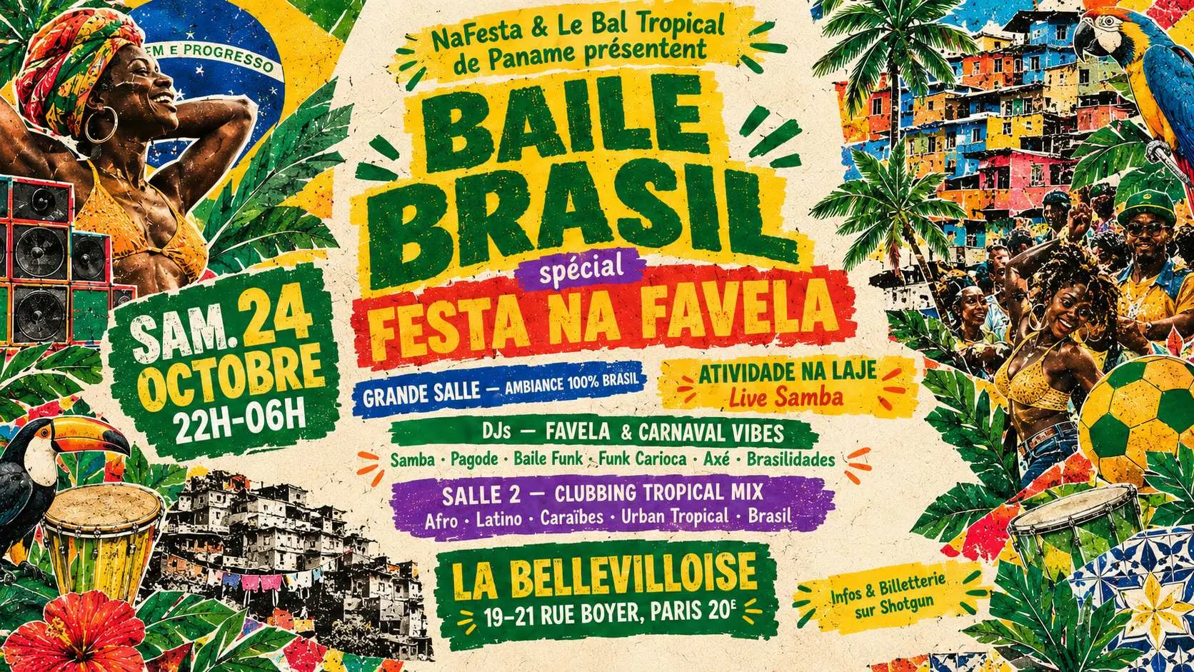 Baile Brasil Spécial Festa Na Favela (Live+Djs) | 24.10.26 Cover