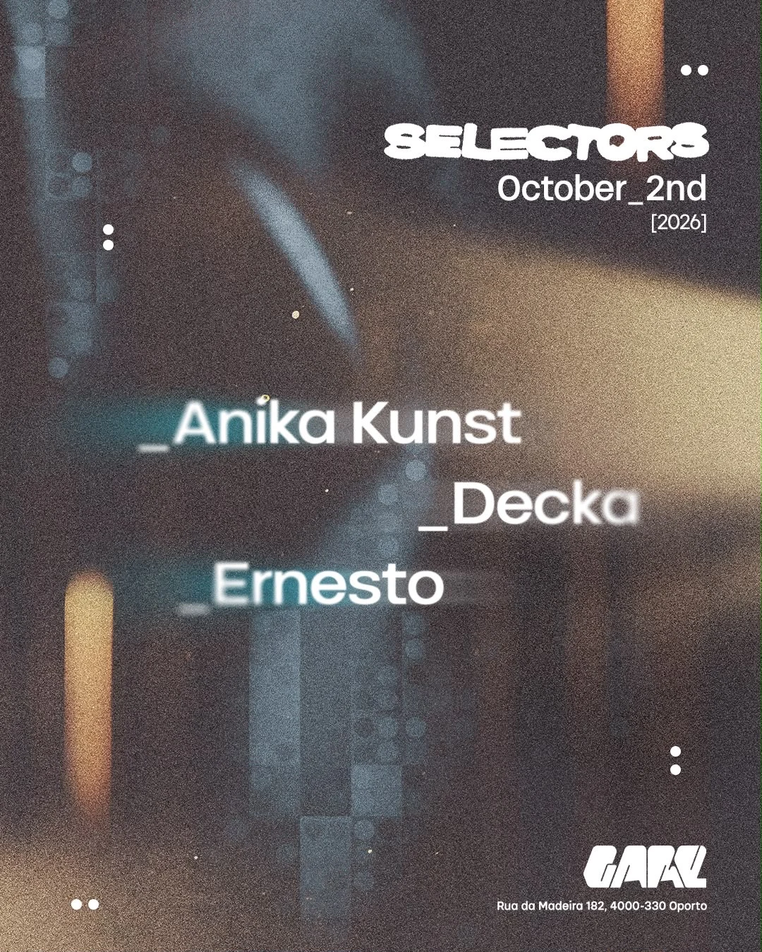 Selectors With Anika Kunst, Decka, Ernesto Cover