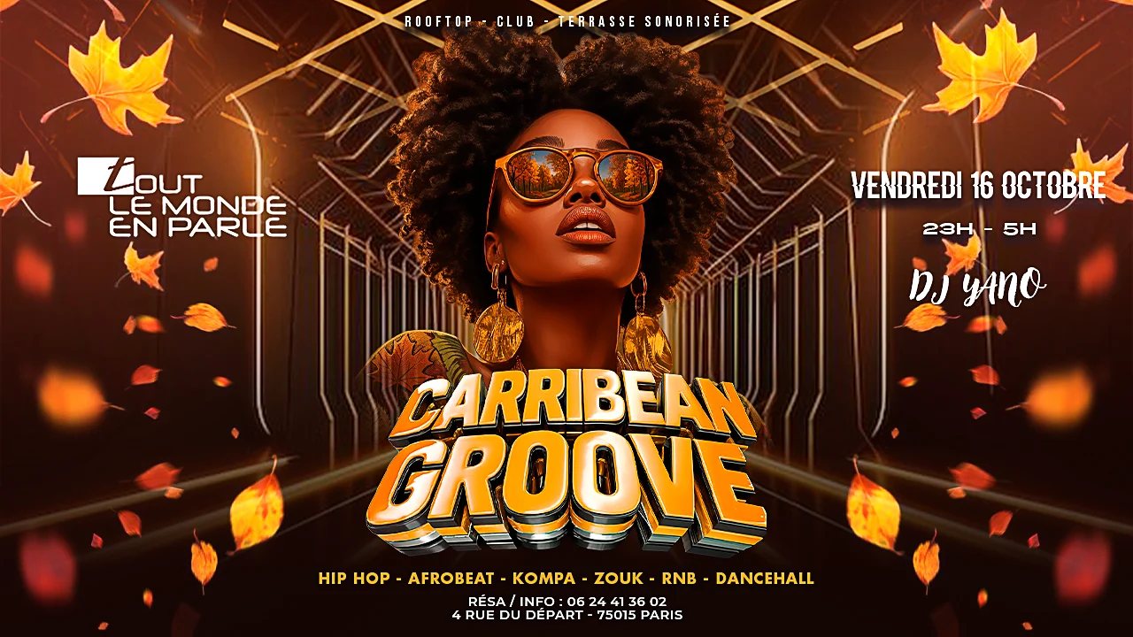 Soiree Caribbean Groove ,Club Terrasse Hiphop Afrob… Cover