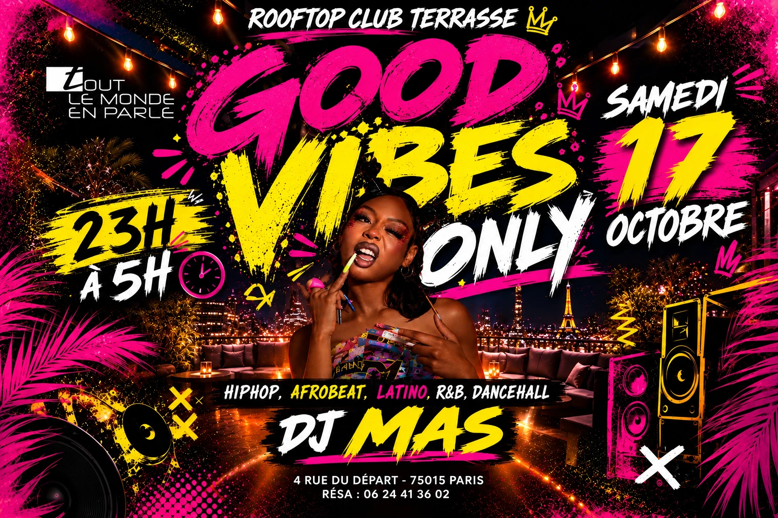 Good Vibes Only Club ,Hiphop,Afrobeat,Latino Cover