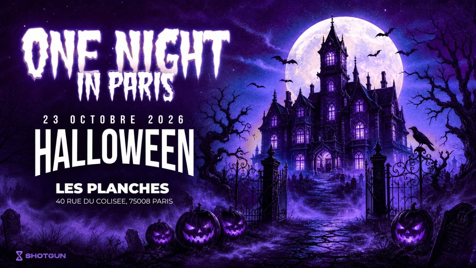 One Night In Paris - Halloween - Les Planches Cover