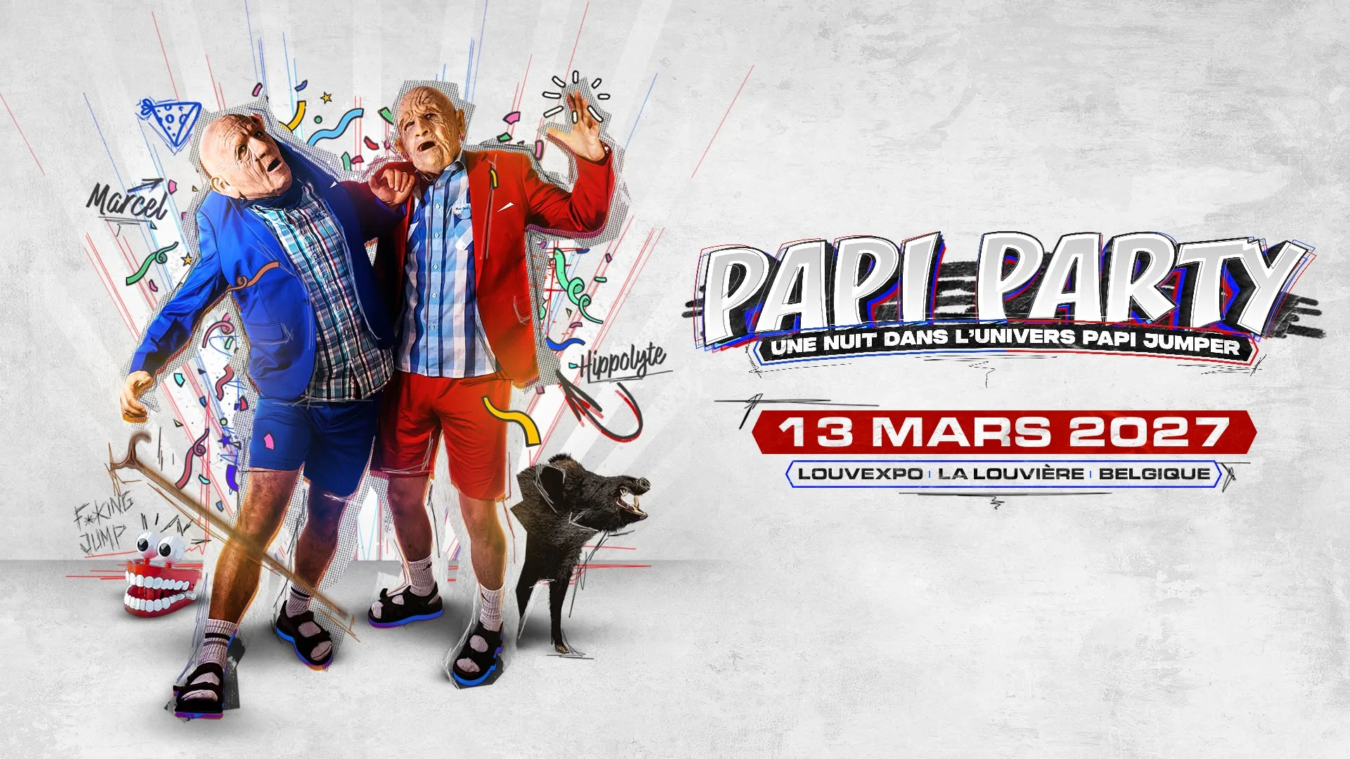 Papi Party 2027 / Une Nuit Dans L'univers Papi Jumper Cover