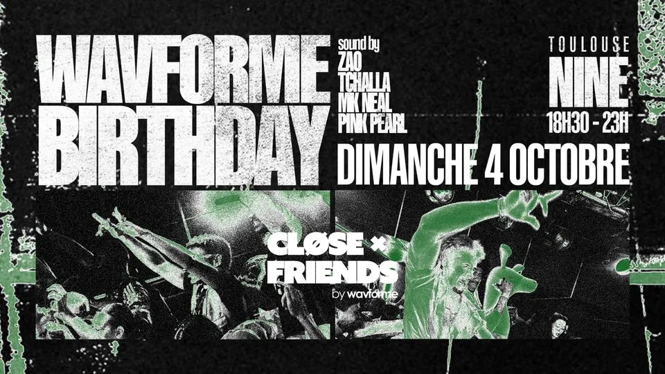 Cløse Friends : Wavforme Birthday Cover