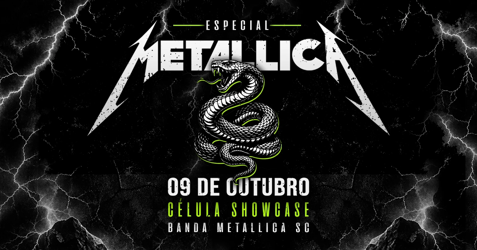 09/10(Sex) Metallica Especial 35y Black Álbum Cover