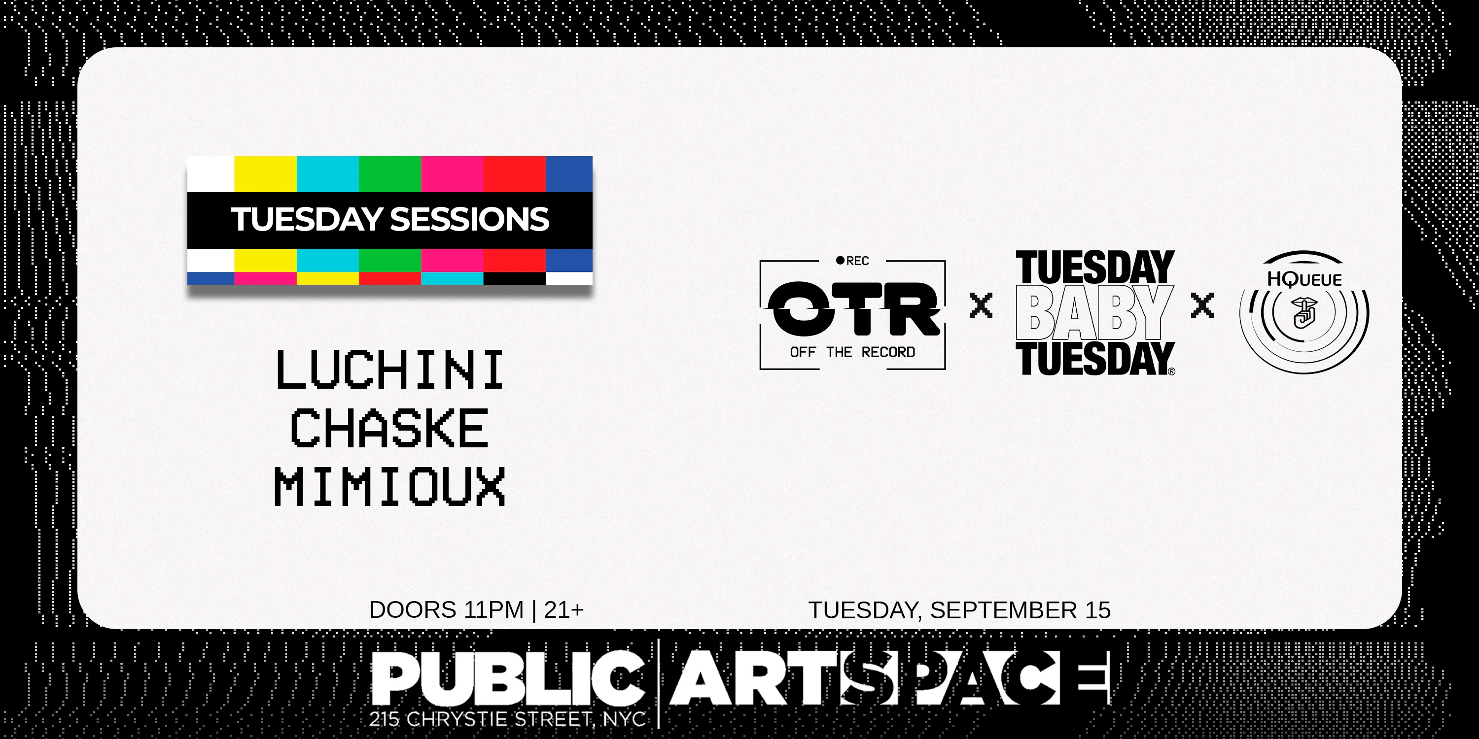 Off The Record Tuesday Sessions At Public Hotel 091526 Cover