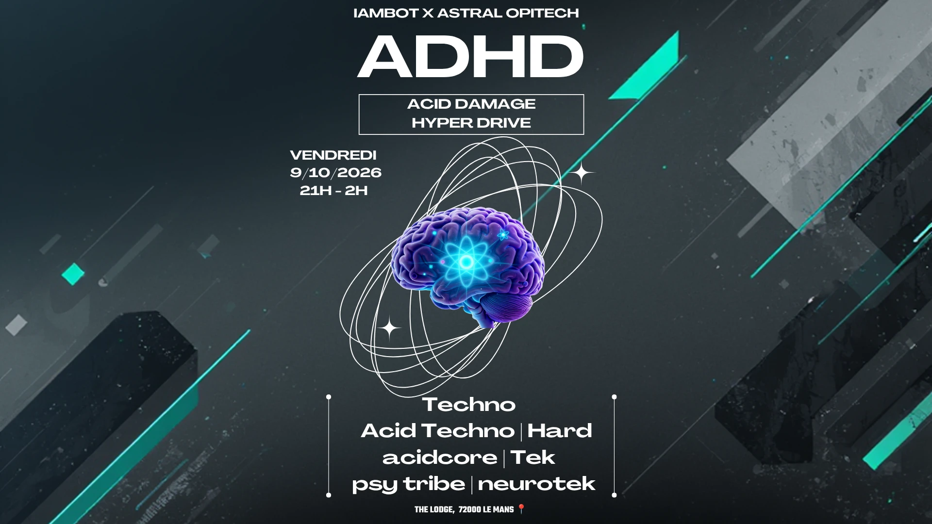 🧠⚡ Adhd / Acid Damage Hyper Drive ⚡🧠 Cover