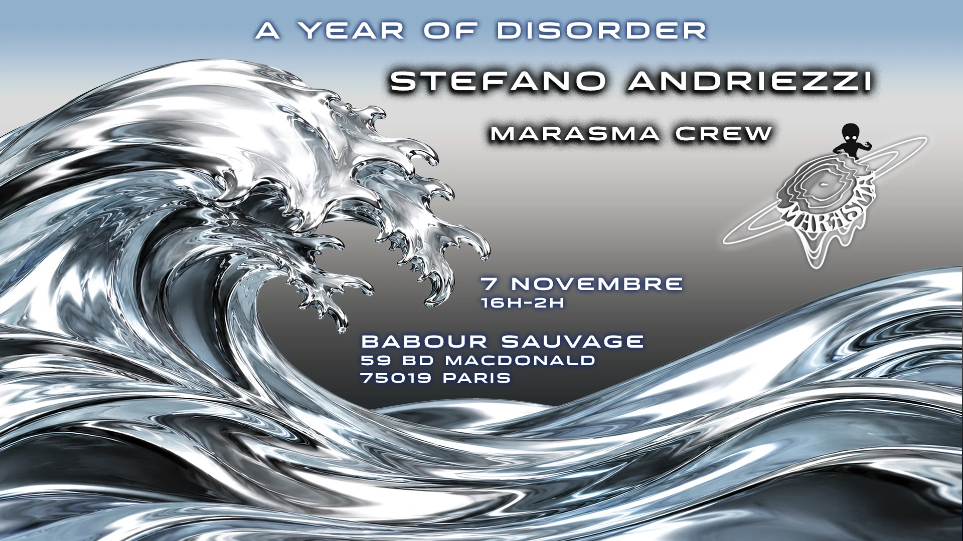 Marasma — A Year Of Disorder Cover