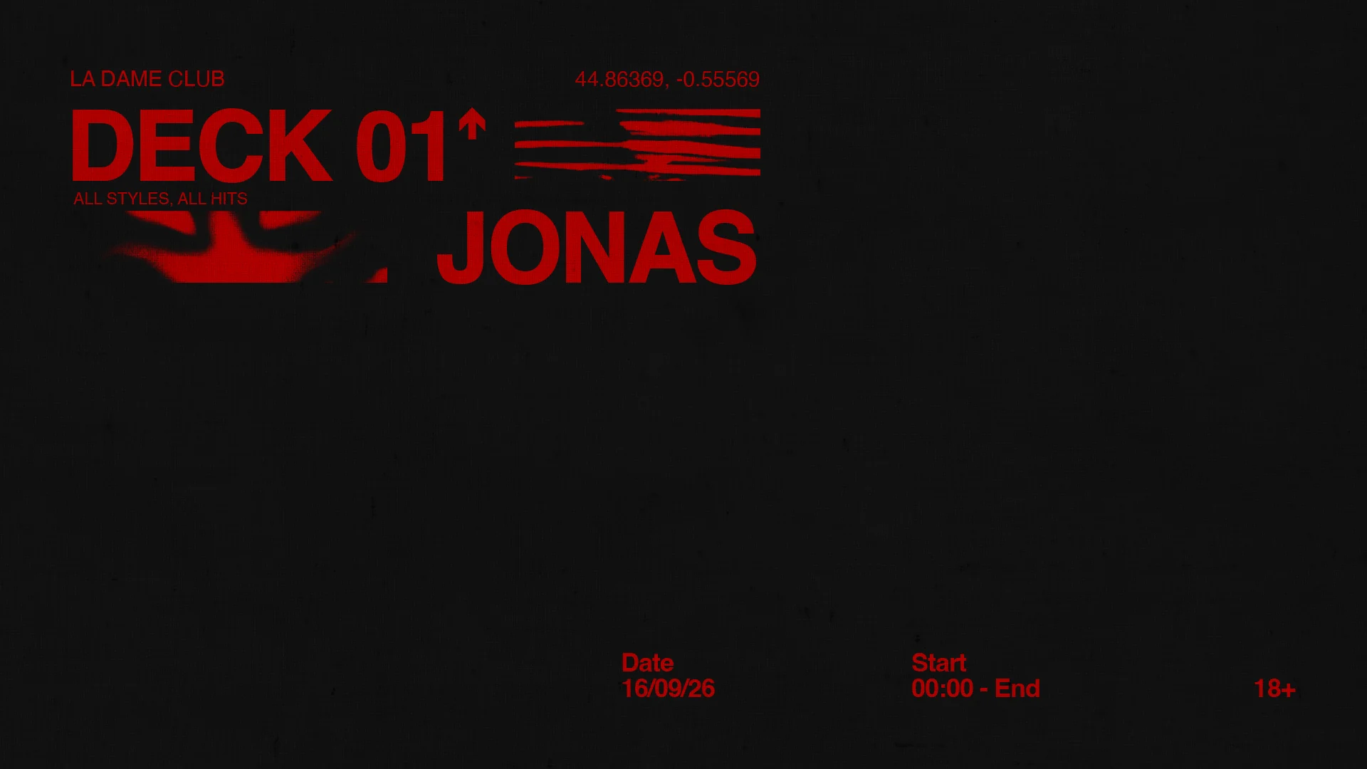 La Dame // Mer 16 Sept // Jonas Cover