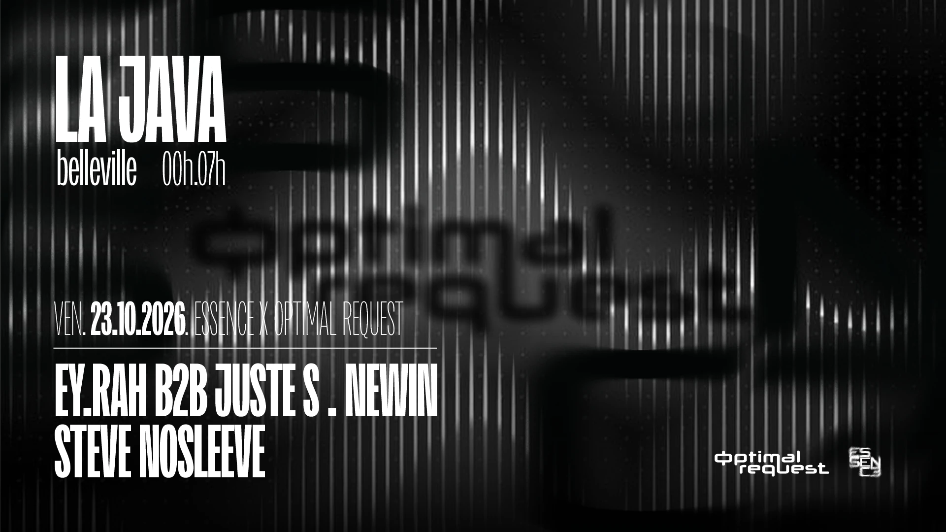 Essence X Optimal Request @ La Java Cover