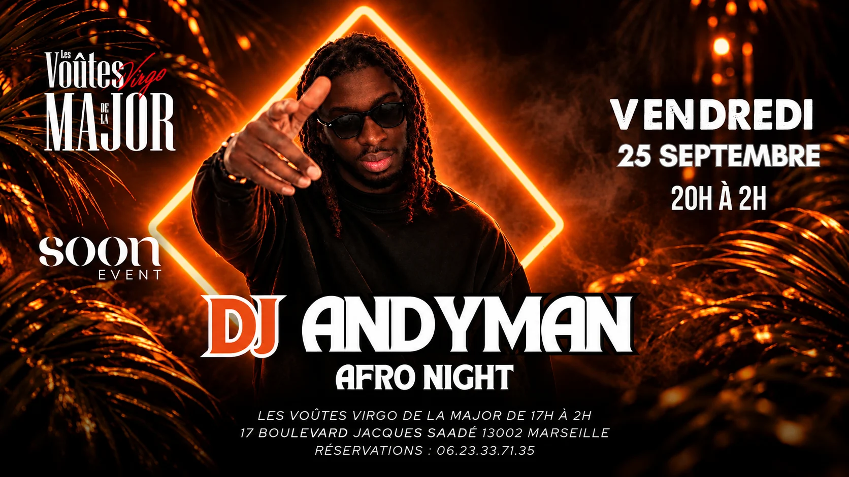 Afro Night - Dj Andyman X Dj Slh - Entrée Gratuite Cover