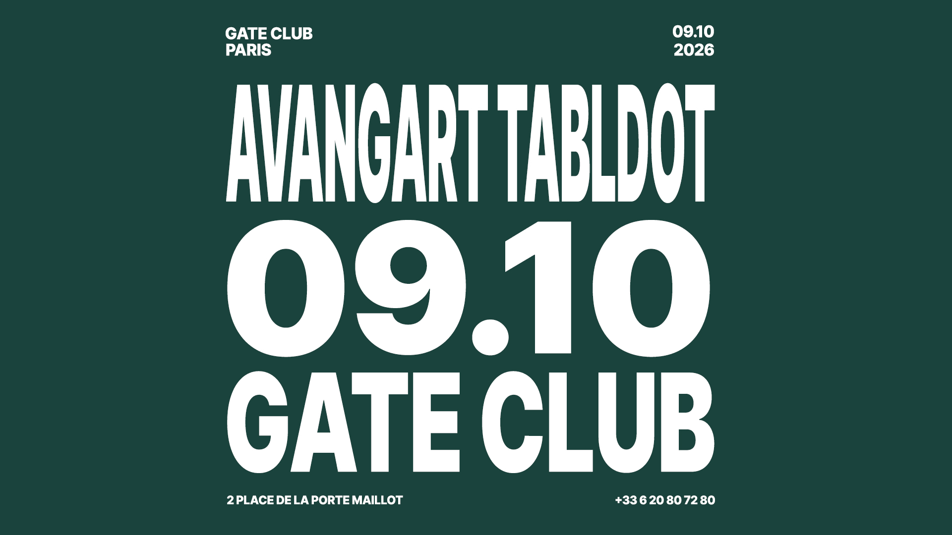 Avangart Tabldot At Gate Club Paris Cover