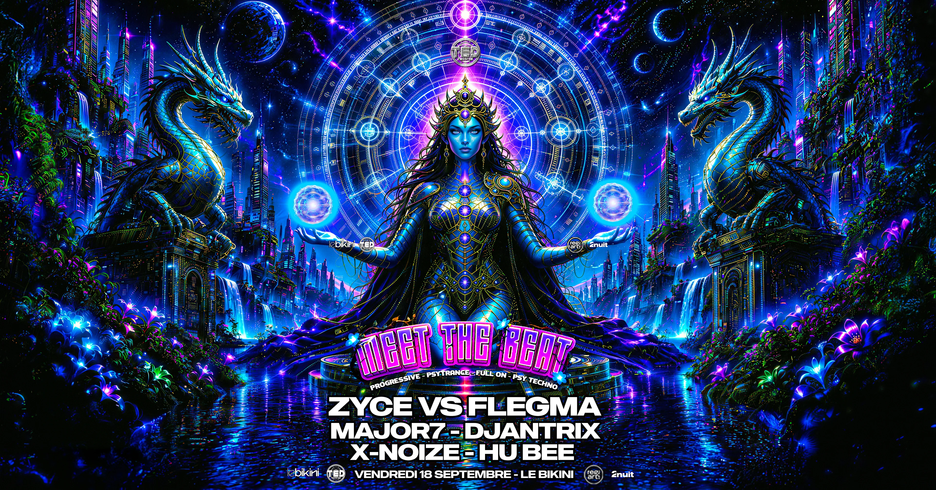 Meet The Beat W Zyce Vs Flegma - Major7 - Djantrix - X-Noize Cover