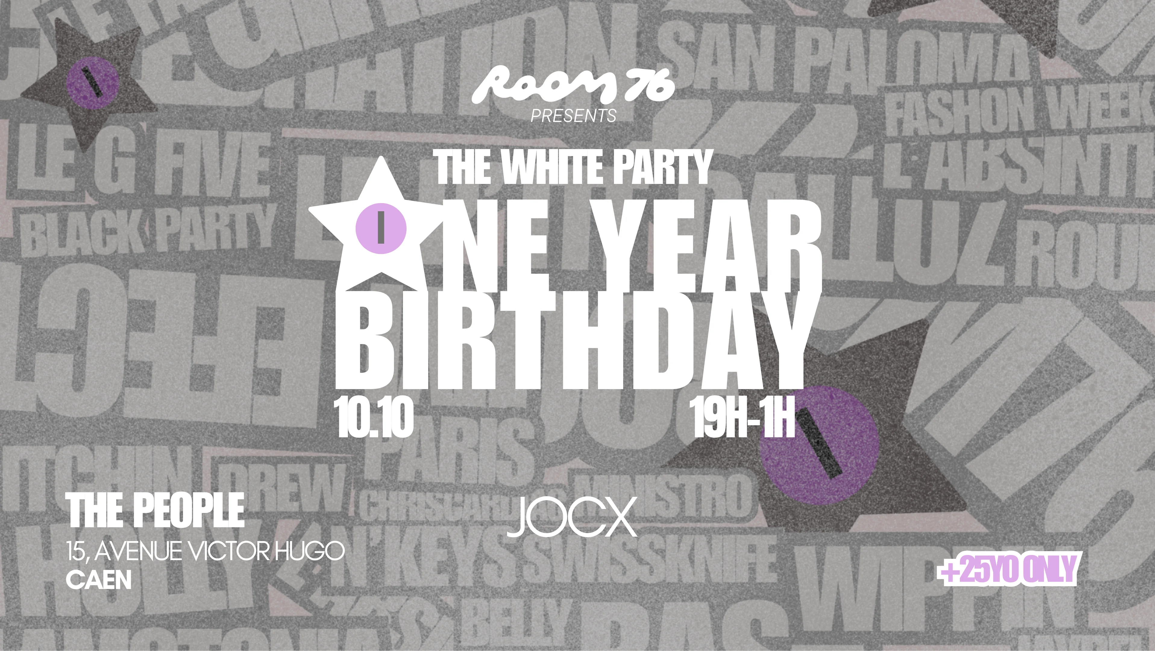 Caen - One Year Birthday Bash - The White Party (+25 Only) Cover