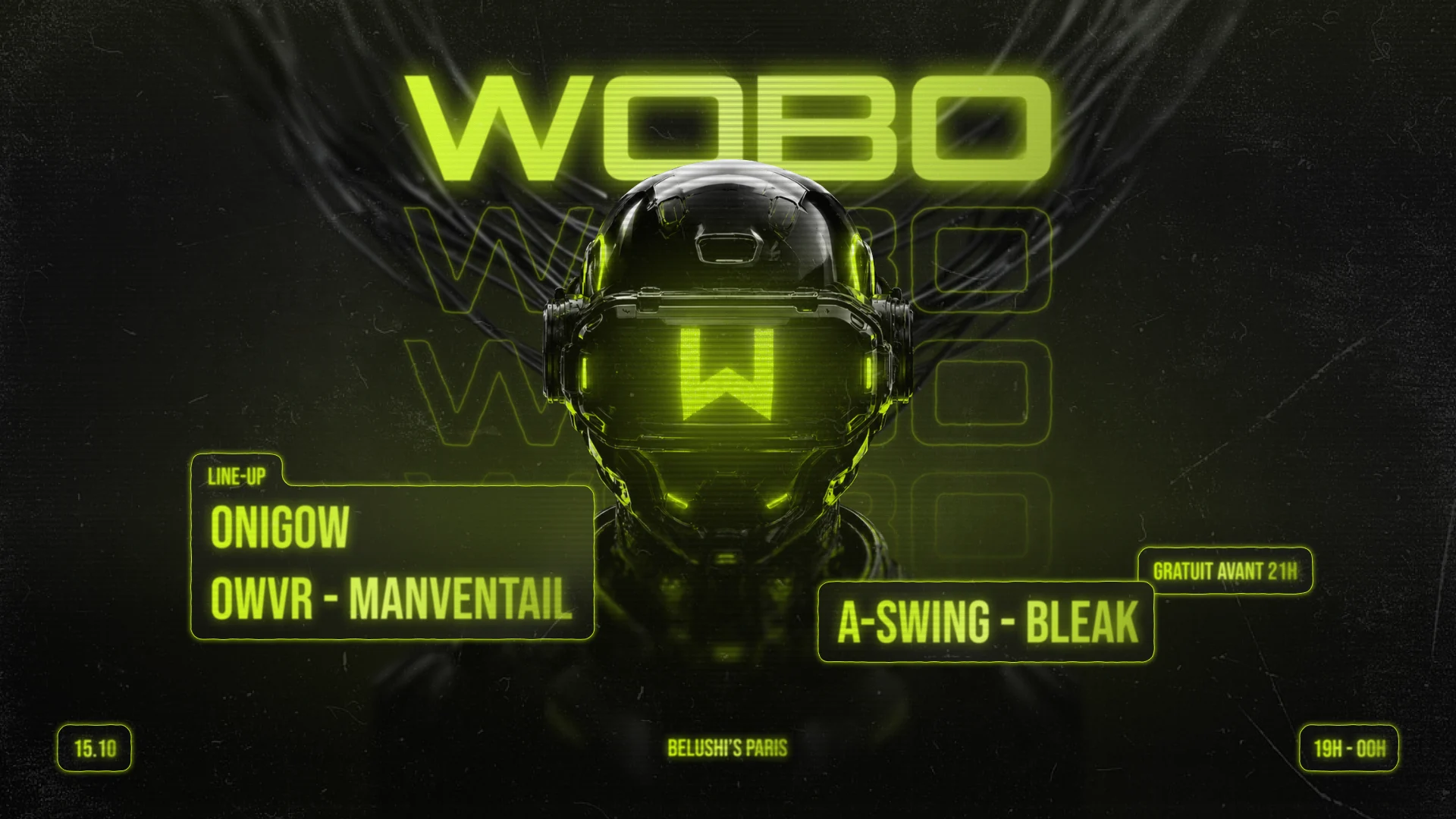 Wobo #48 : Onigow, A-Swing, Bleak, Owvr & Manventail Cover