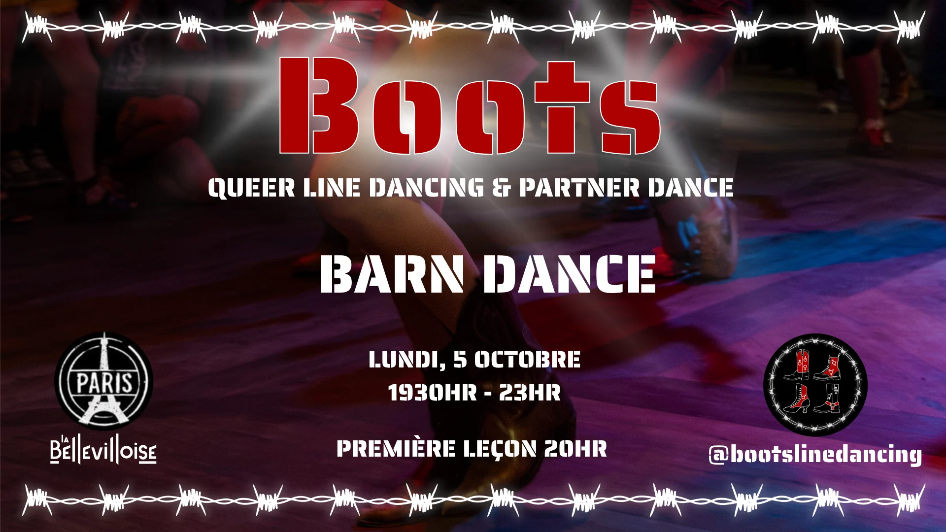 Boots Barn Dance: Queer Line Dance & Partner Dancing | 05.10 Cover