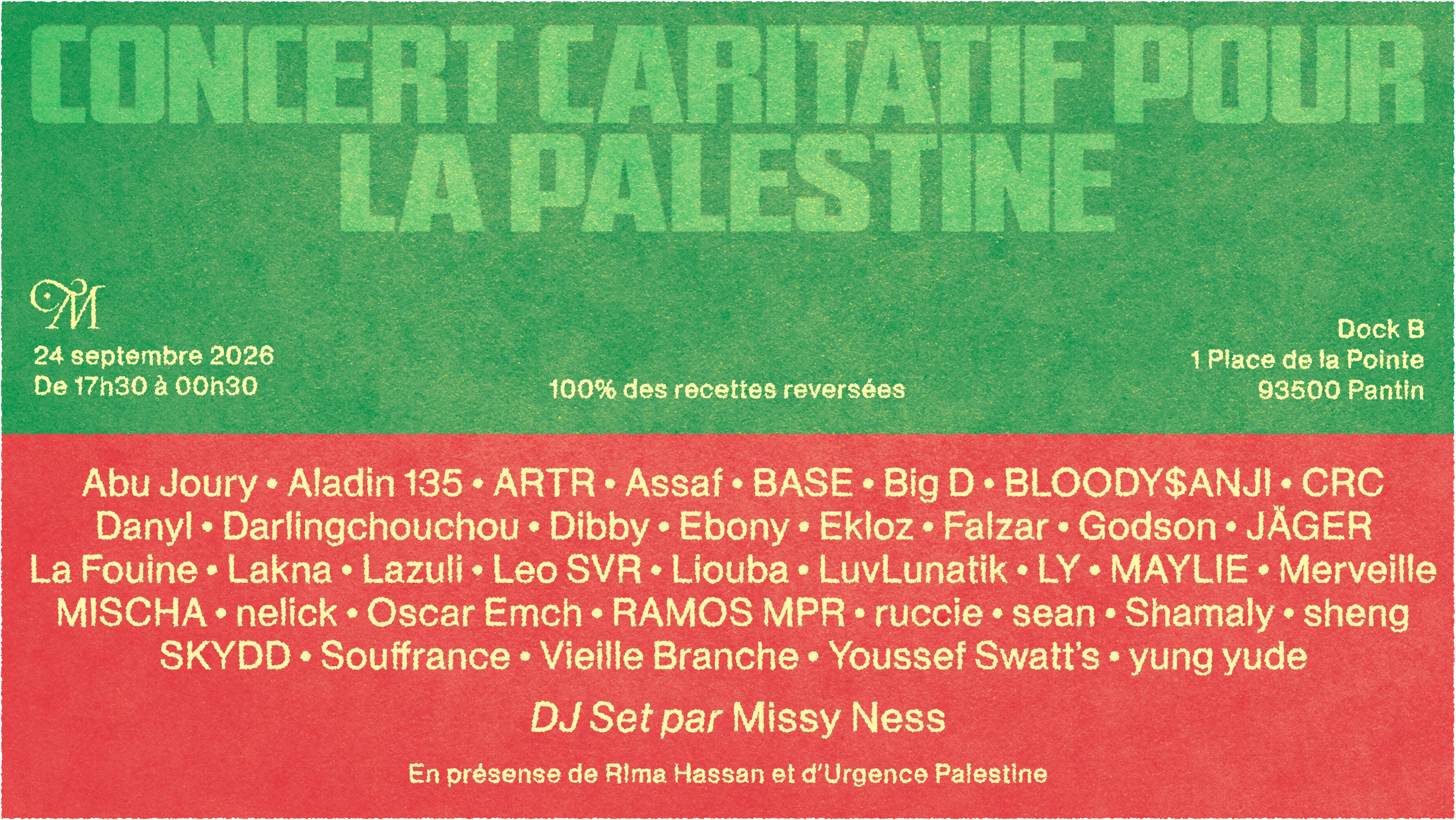 Mosaïque - Concert Caritatif Pour La Palestine Cover