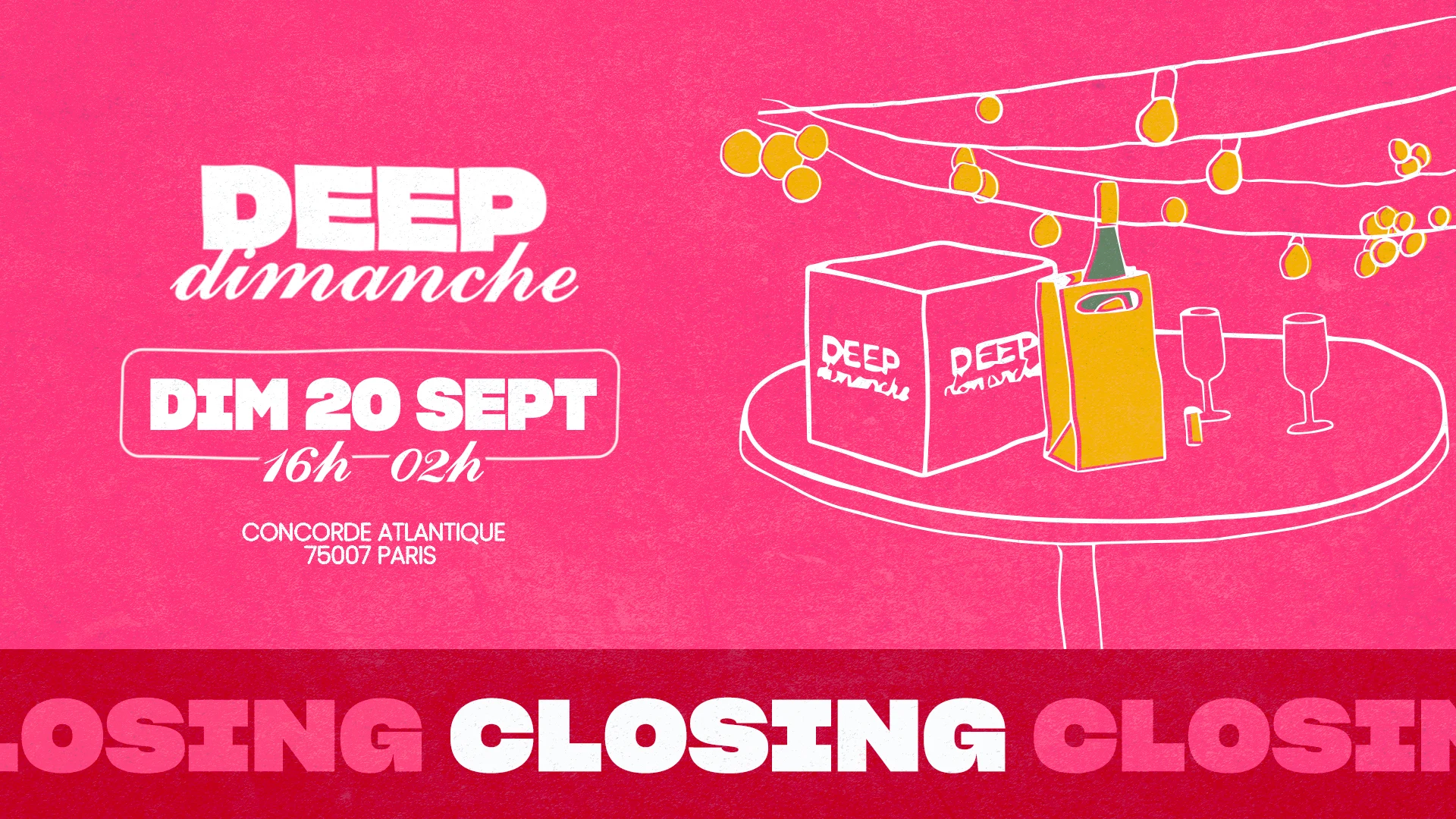 [Closing] Deep Dimanche | 20 Sept @Concorde Atlantique Cover