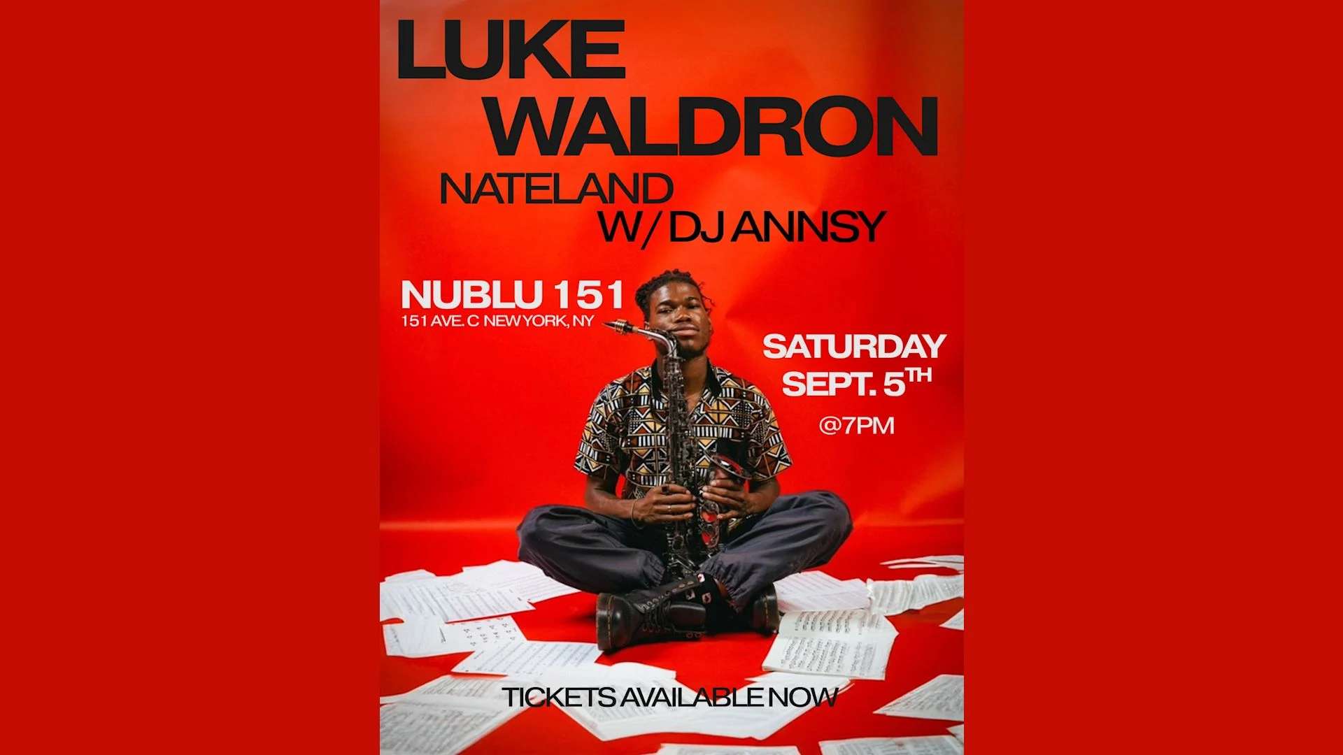 Luke Waldron Nateland W/ Dj Annsy Cover