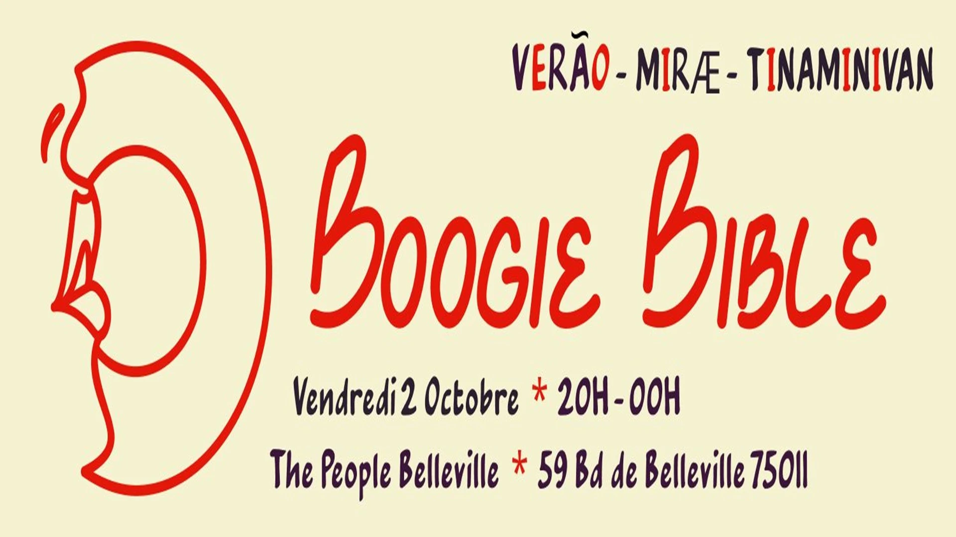 Boogie Bible Avec Miræ, Tina Minivan, Verão Cover