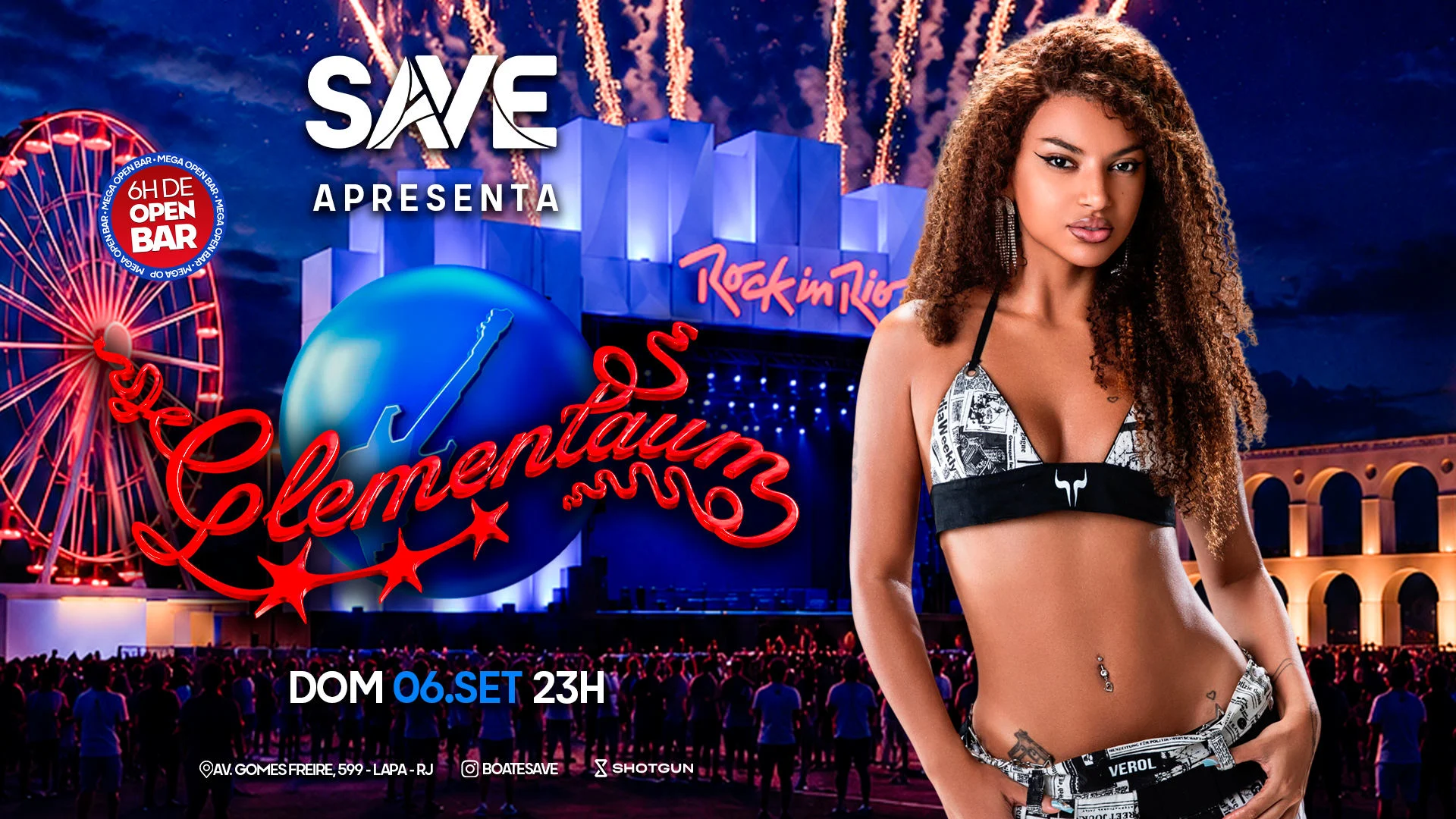 Save Com Clementaum | Especial Rock In Rio | Open Bar Cover