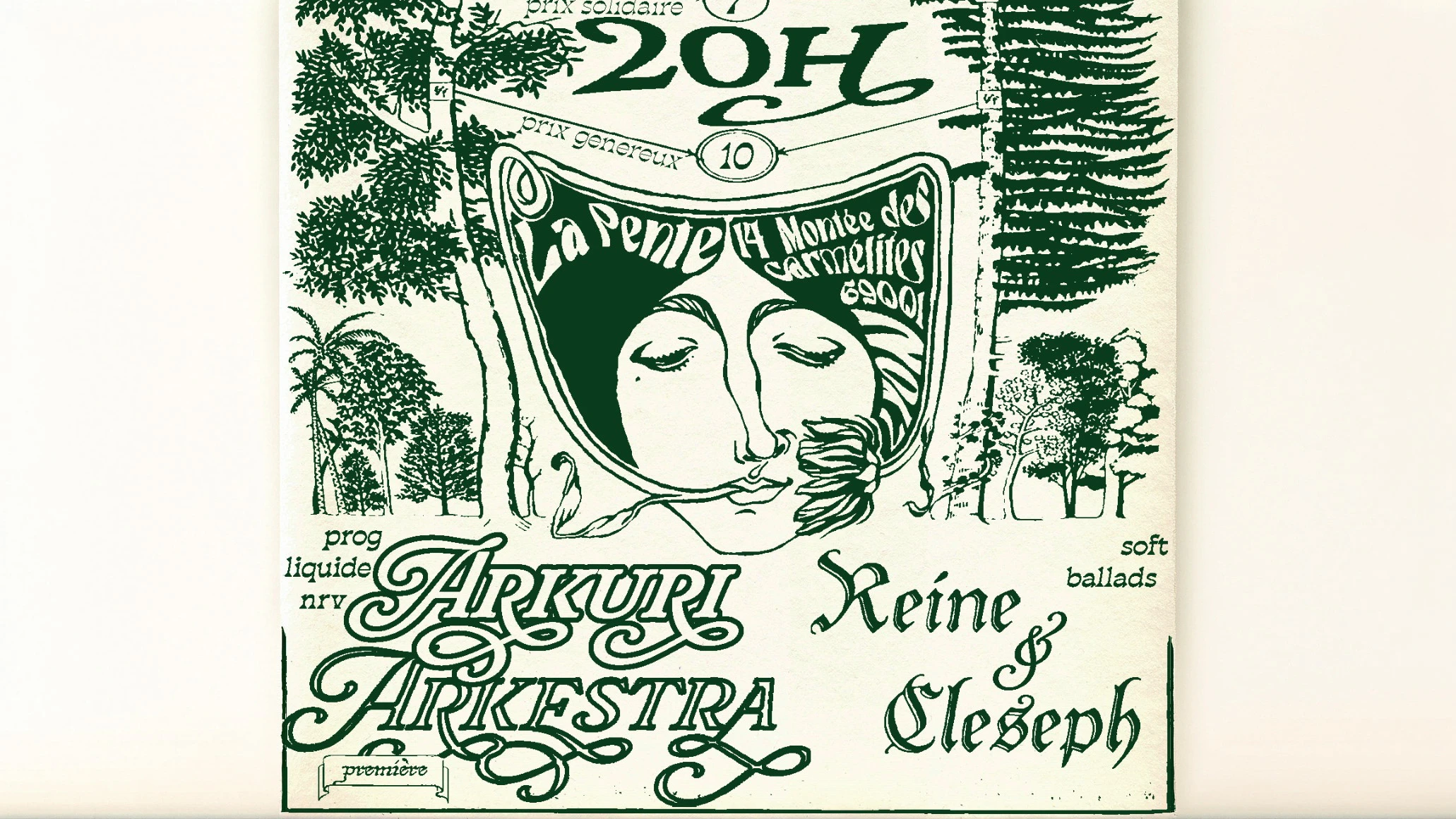Concert : Arkuri Arkestra + Reine & Cleseph [Rock / Folk] Cover