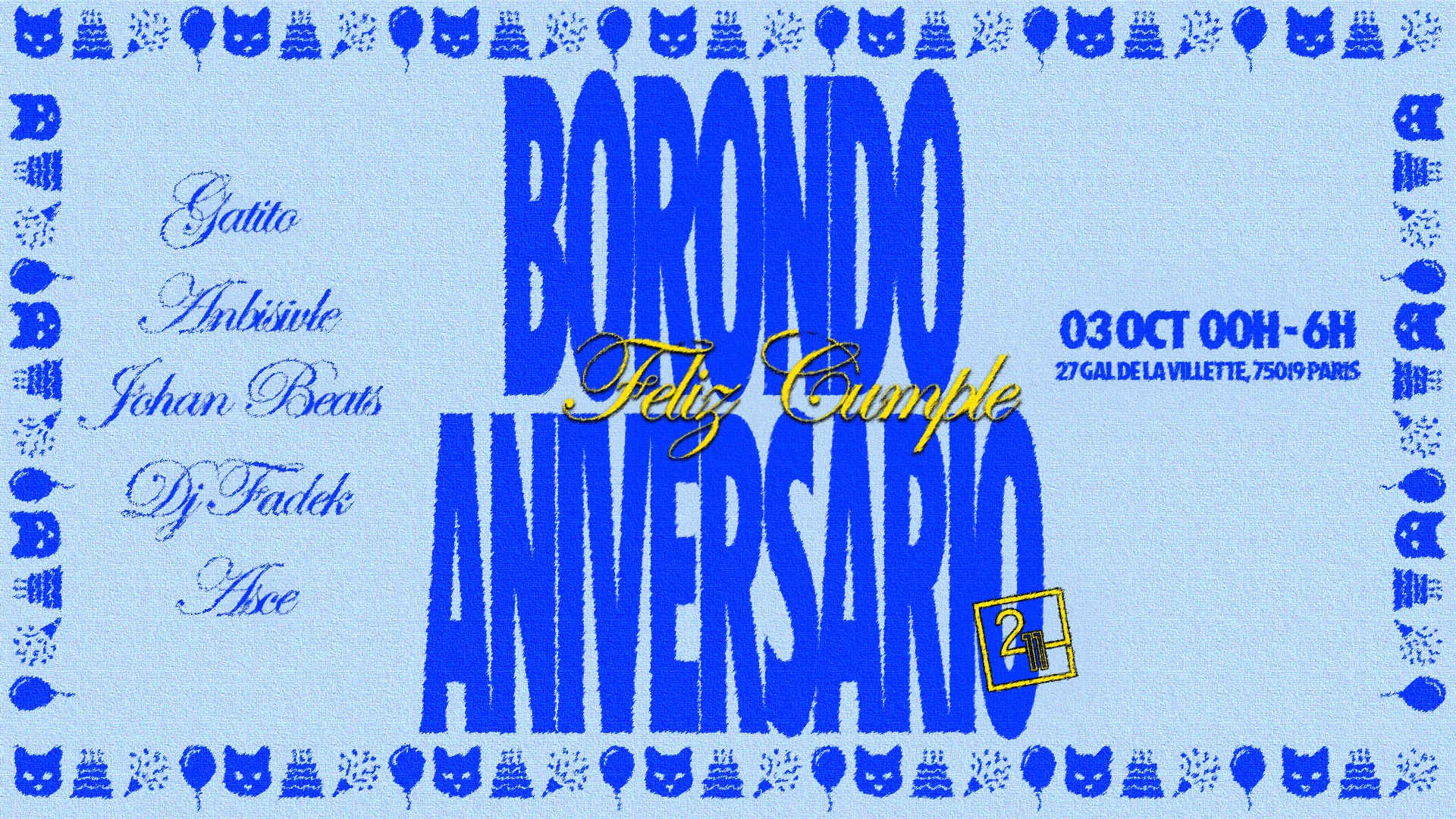 Borondo Aniversario Feliz Cumple Cover