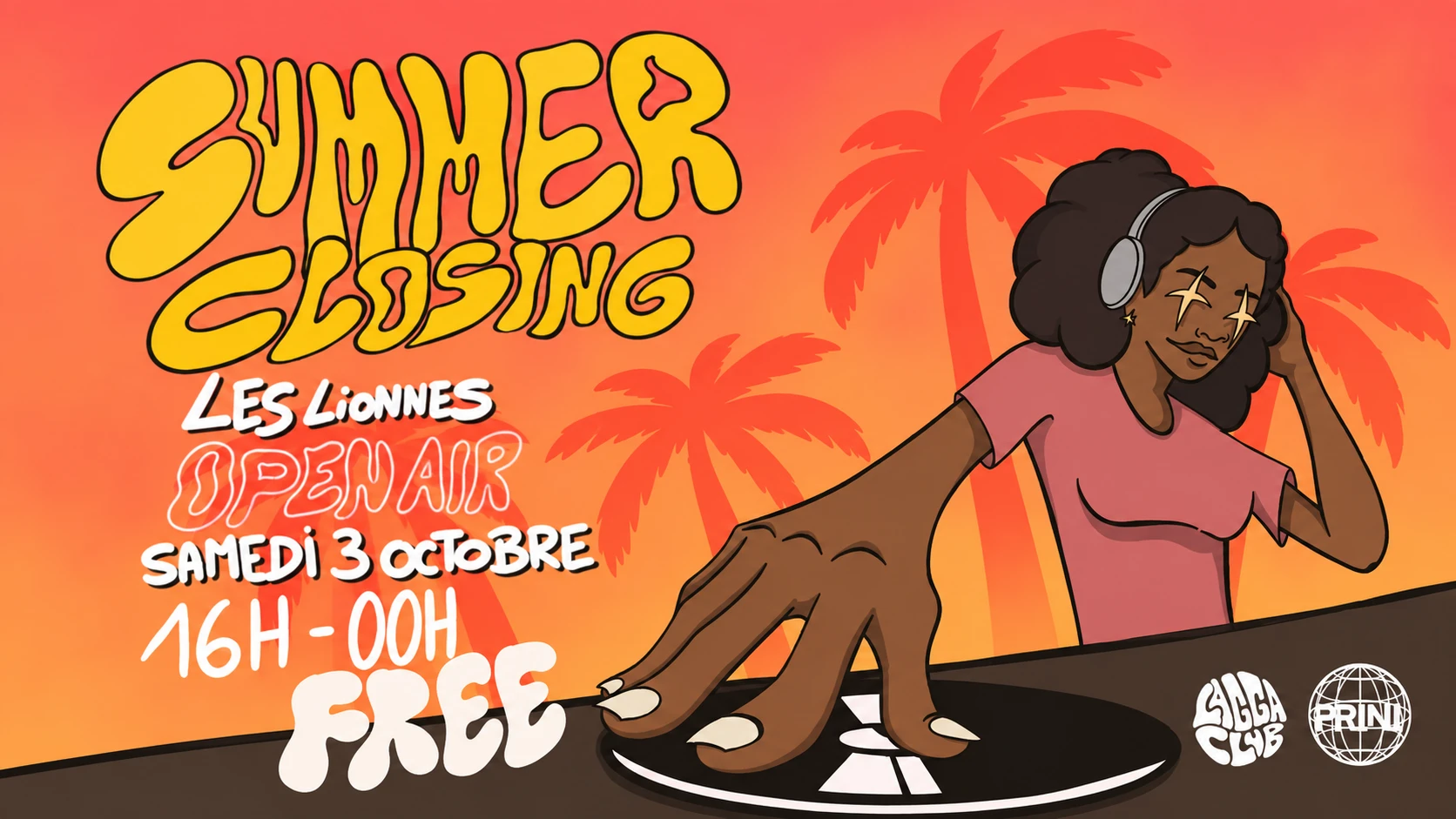 Lagga X Prini @Les Lionnes - Summer Closing Cover