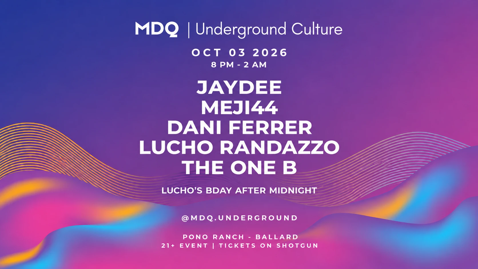 Mdq | Underground Culture At Pono Ranch Cover