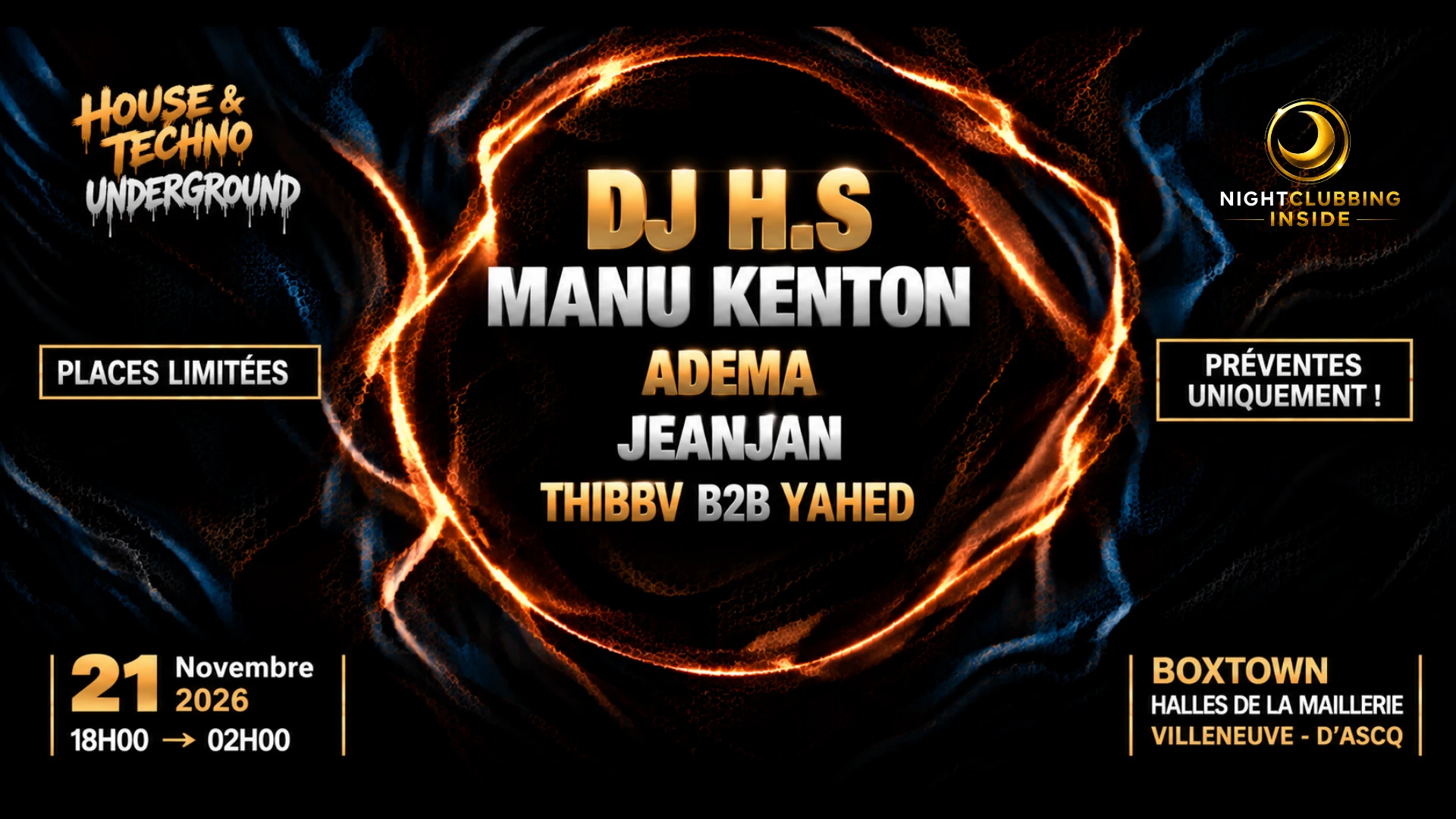 Nightclubbing Inside•Dj Hs•Kenton•Adema•Jeanjan•Thibbv•Yahed Cover