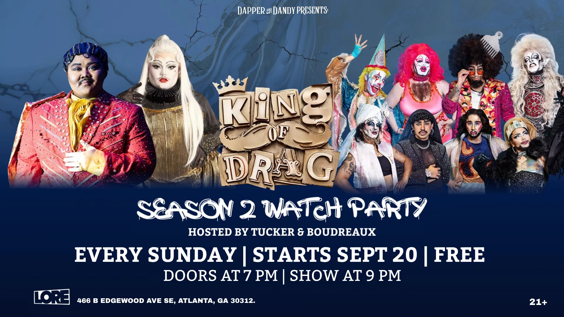 King Of Drag Watch Party Cover