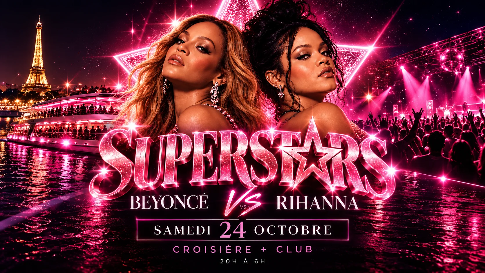 Superstars On Boat: Rihanna Vs Beyoncé Cover