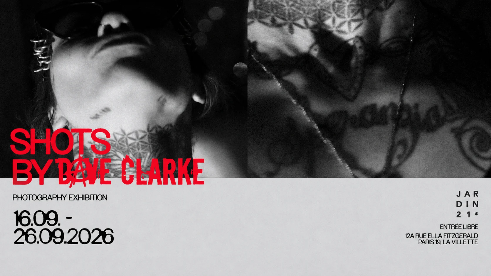 Exposition Photo 𖤓 Shots By Dave Clarke Au Jardin21 [Free] Cover