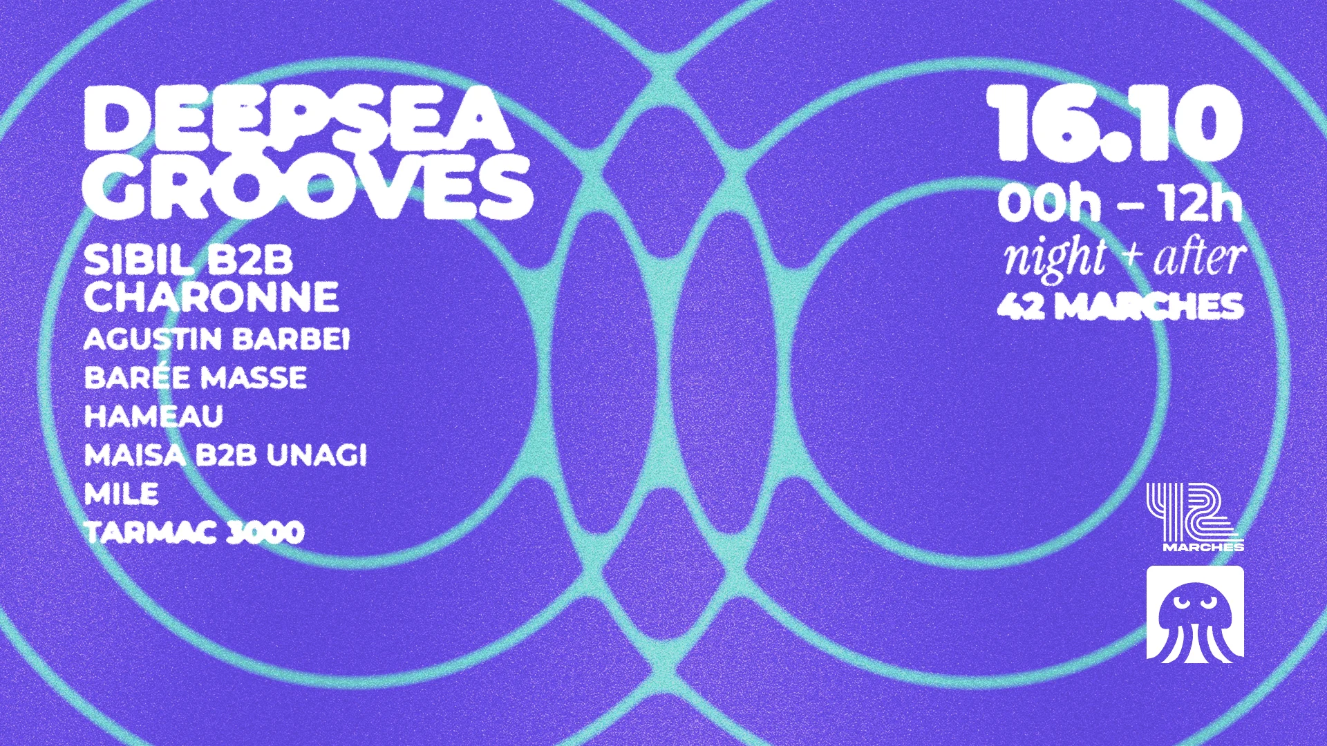 Night + After - Deepsea Grooves Invite Sibil B2b Charonne Cover