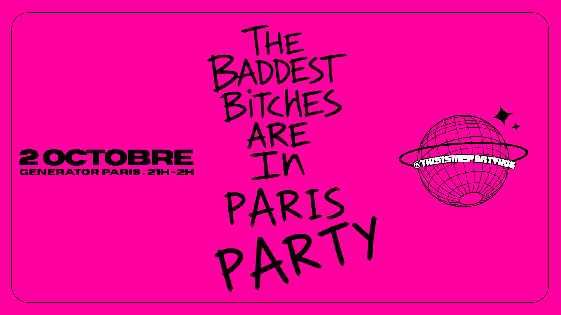 The Baddest Bitches Are In Paris Party Cover