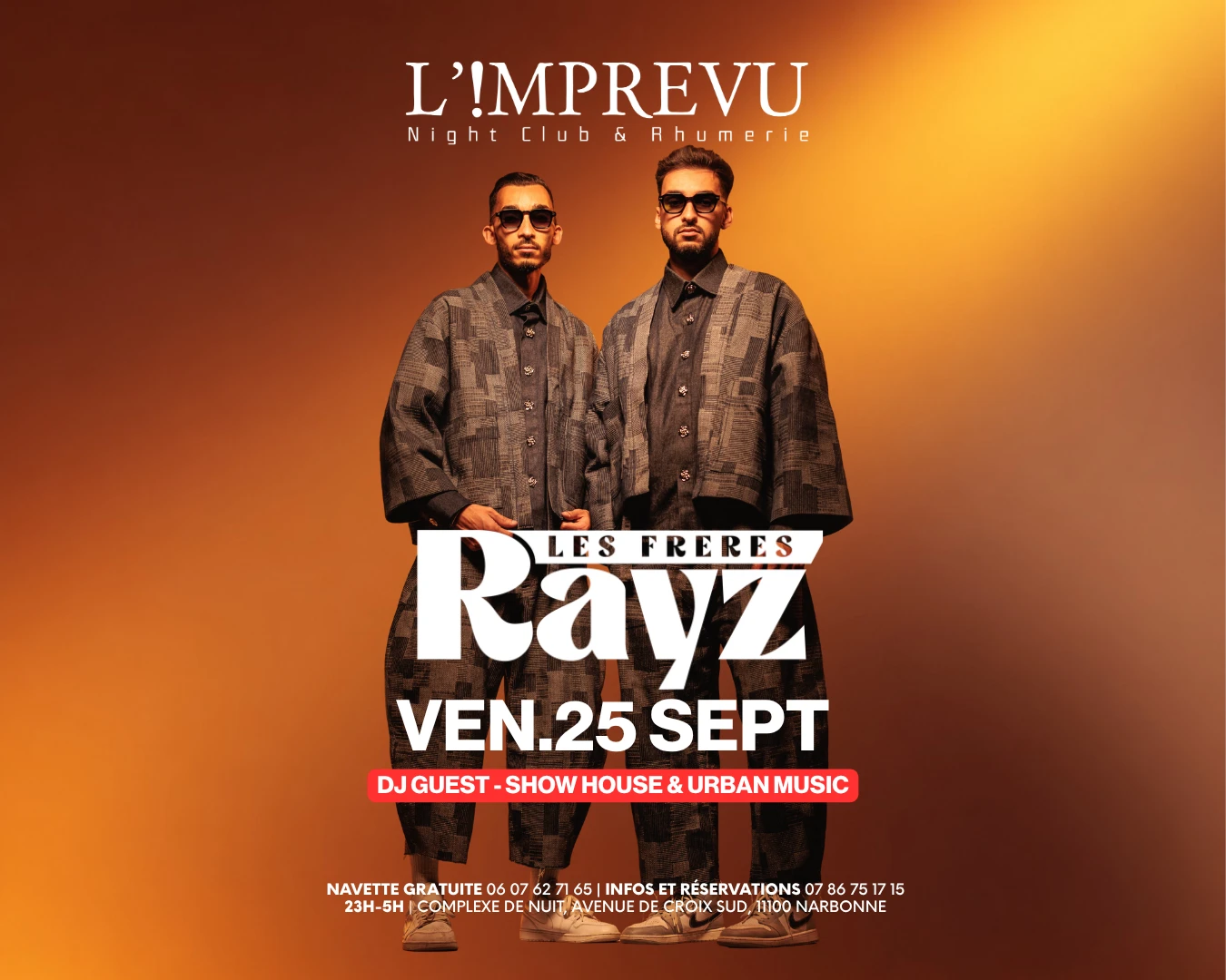 Les Frères Rayz À L'imprévu Narbonne Cover