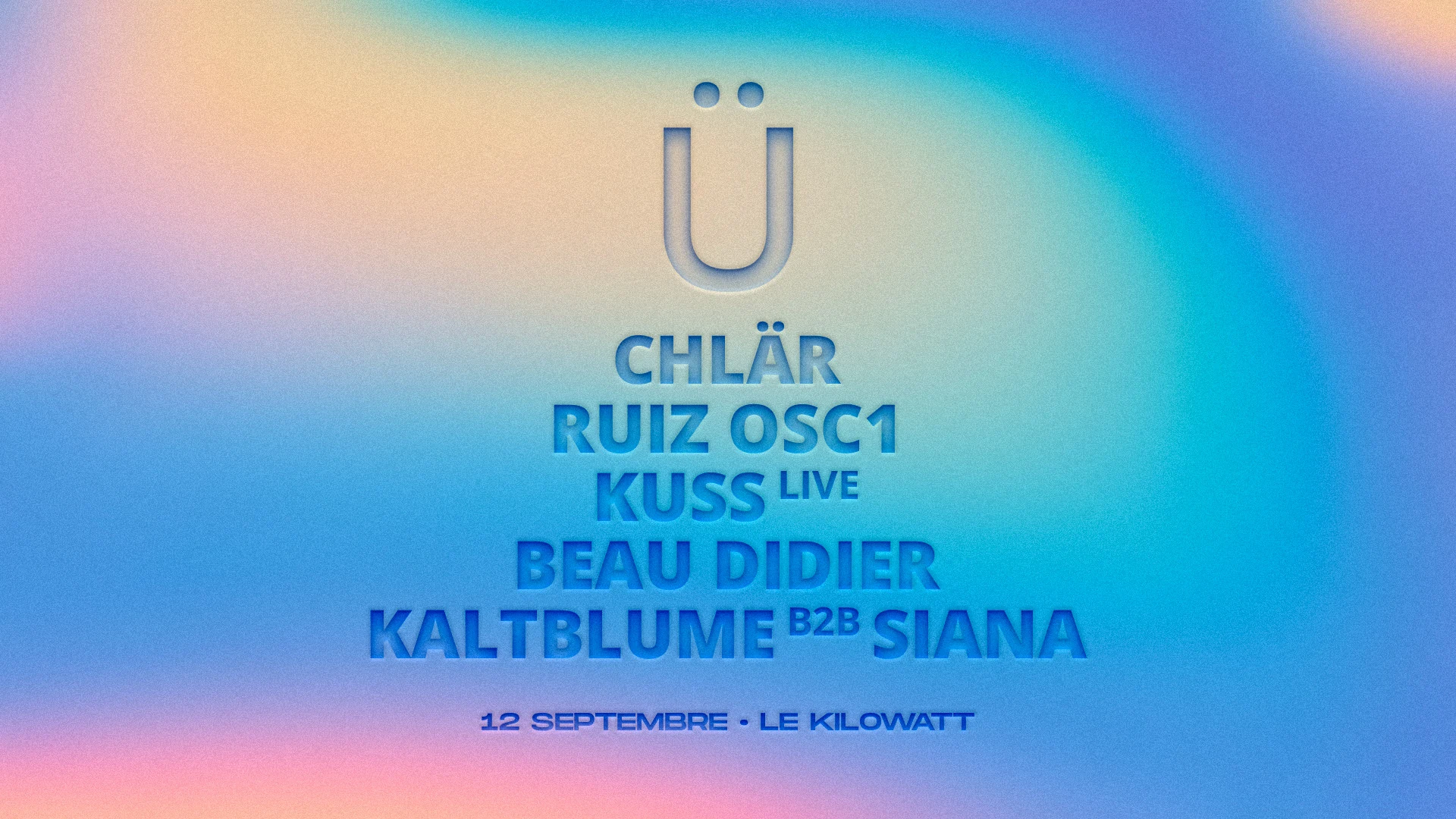 3 Years Of Grüv (Open Air) • Chlär, Ruiz Osc1, Kuss (Live).. Cover