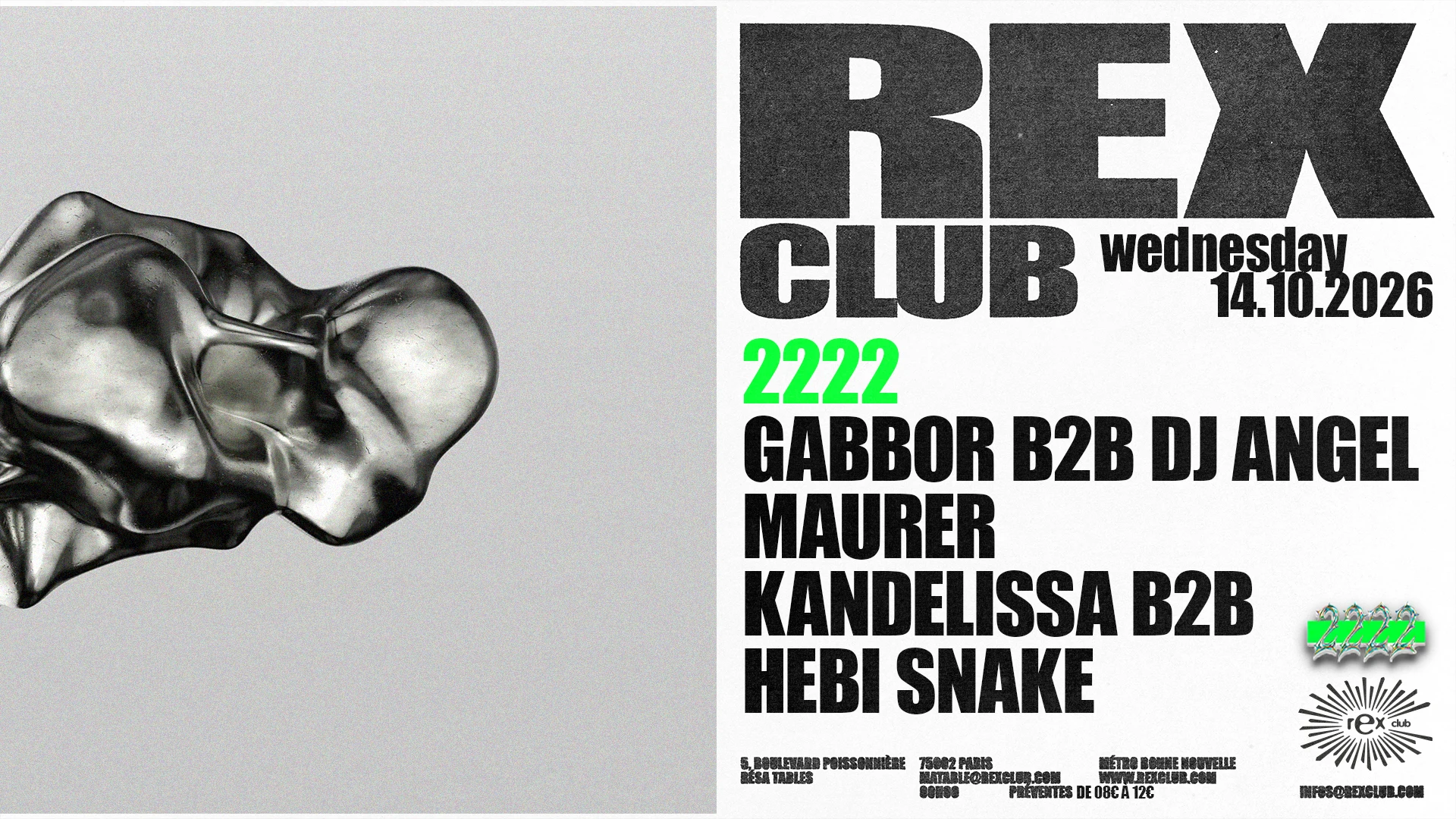 2222: Gabbor B2b Dj Angel, Maurer, Kandelissa B2b Hebi Snake Cover