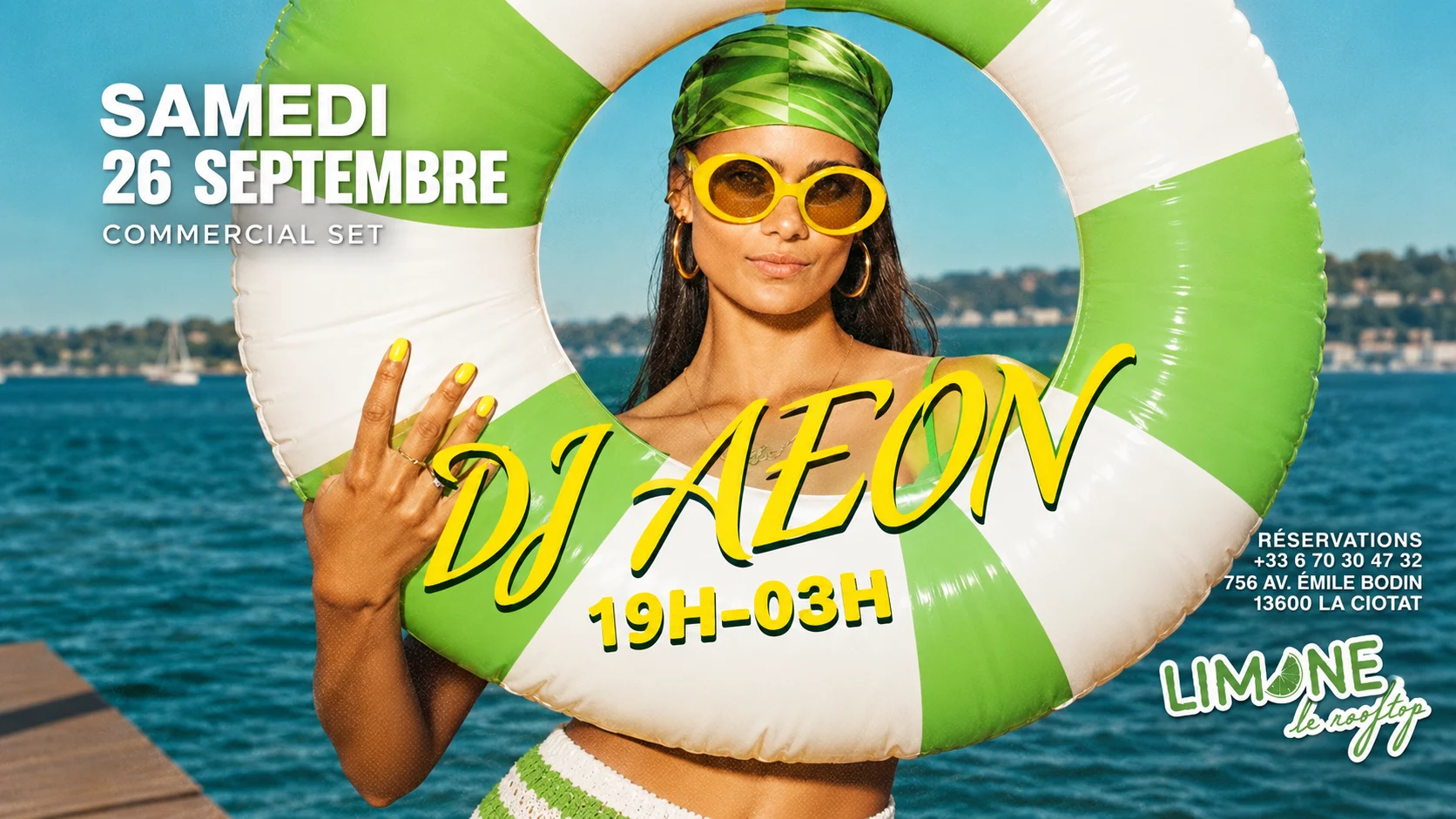 Samedi 26 Septembre 19h 03h Sunkiss Dj Set Cover