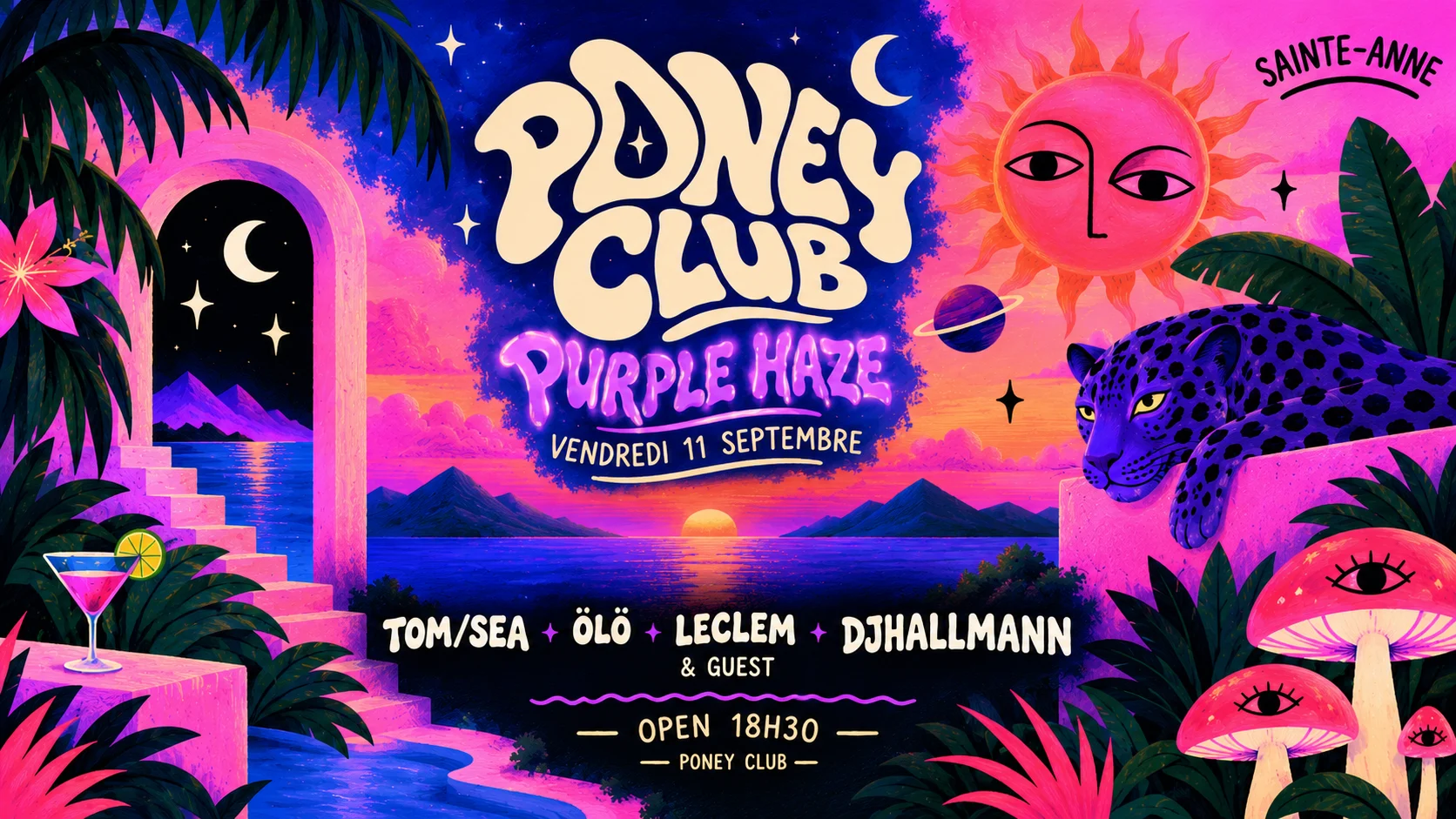 Poneyclub - Purple Haze @Galbas Kafé Cover