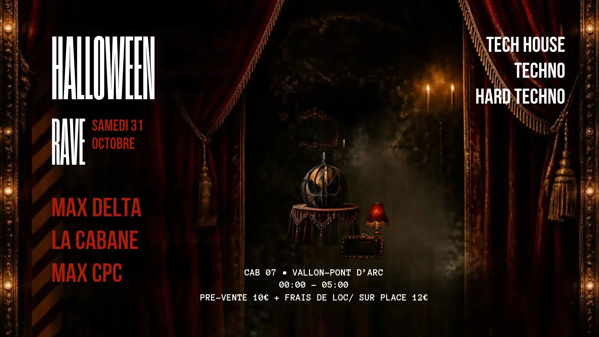 Halloween Rave (Cab 07 Vallon Pont D'arc) Cover