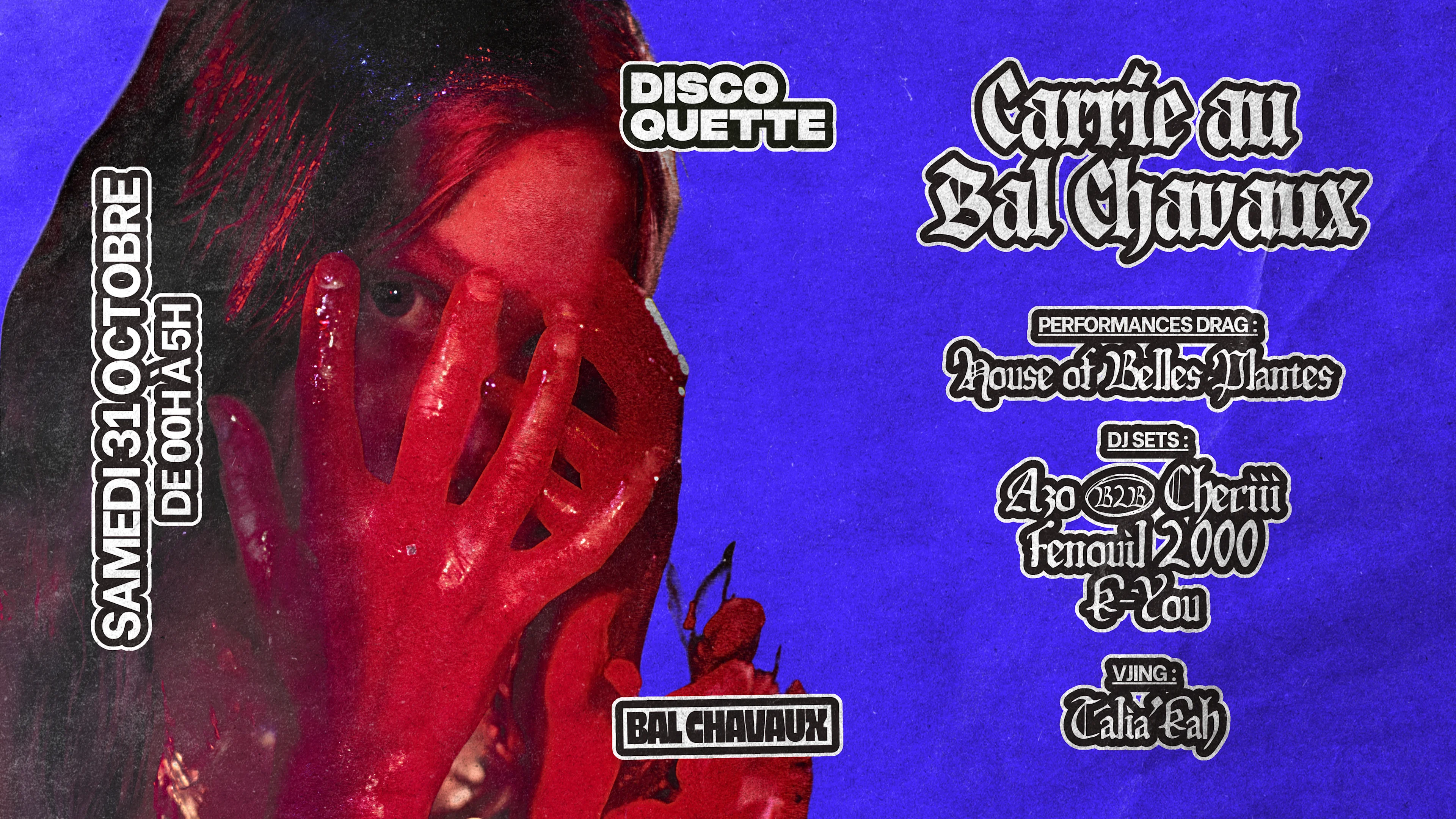 Discoquette Halloween : Carrie Au Bal Chavaux Cover