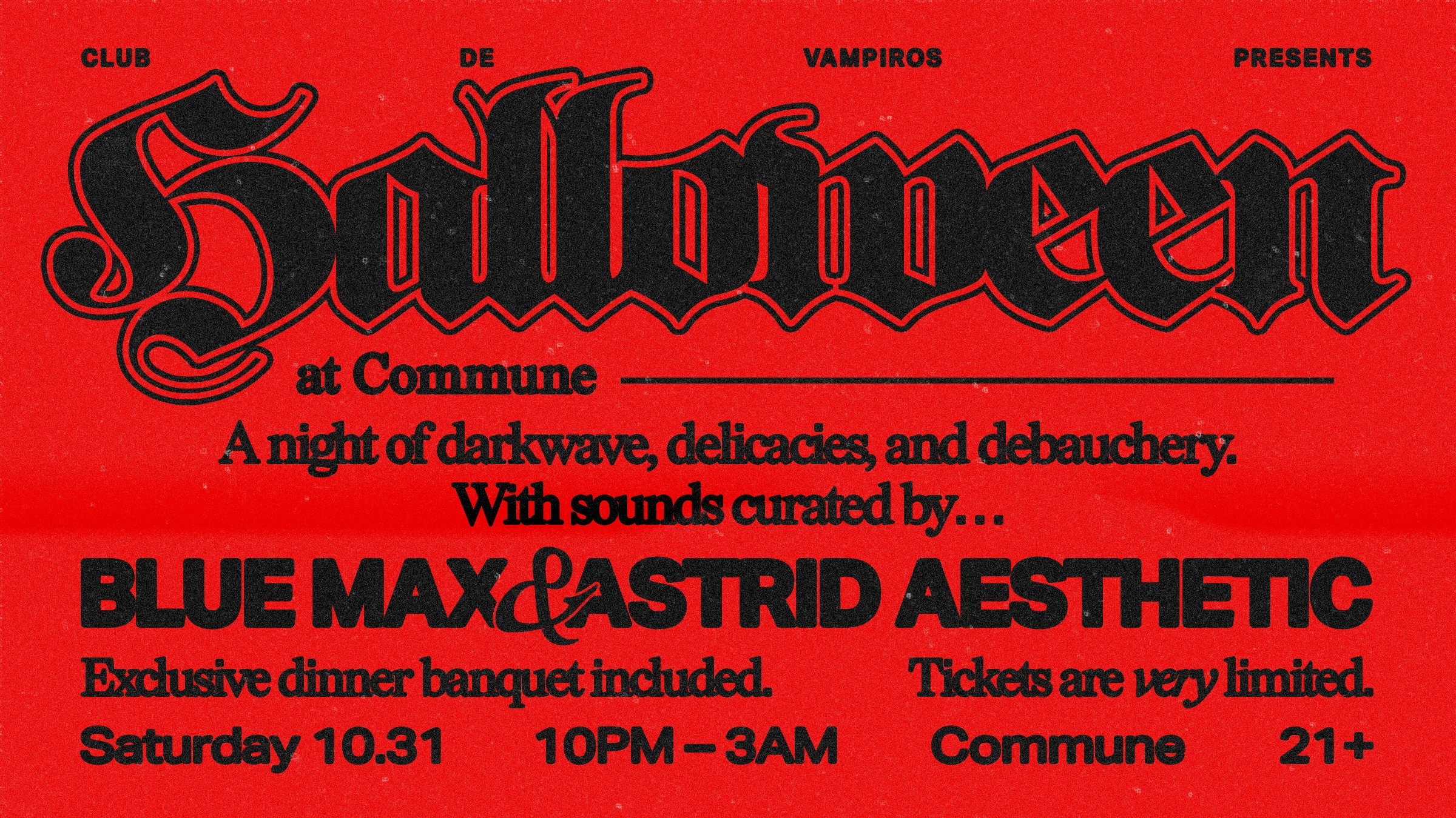 Club De Vampiros Presents... Halloween At Commune Cover
