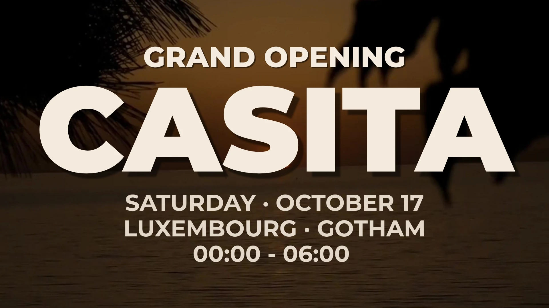 Casita 17.10 — Grand Opening @ Gotham Club Cover